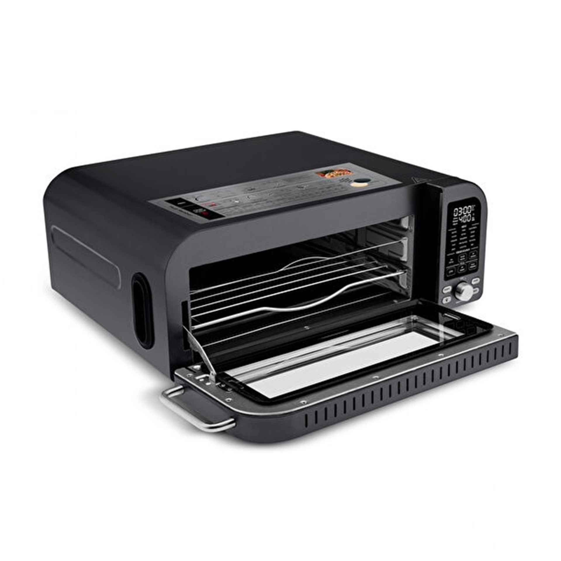 Karaca Multicrust Artisan Retro Pizz Makinesi Ve Airfryer Mat Siyah (Teşhir Ürünü)