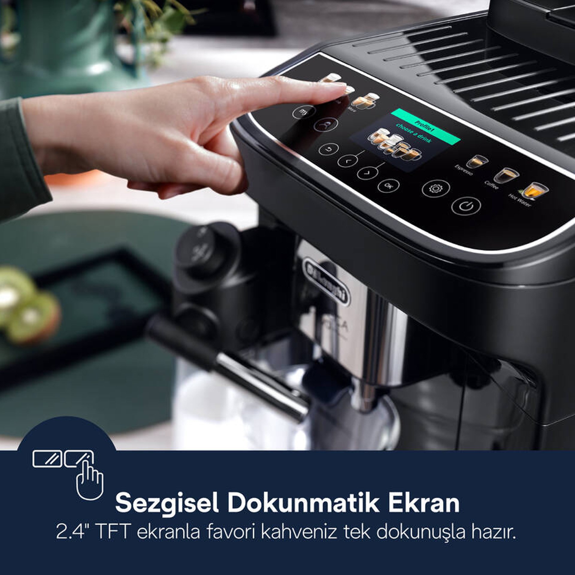 Delonghi ECAM310.60.B Magnifica Evo Next Tam Otomatik Espresso Kahve Makinesi (Anlaşmalı Kredi Kartlarına Peşin Fiyatına 6 Ay Taksit)