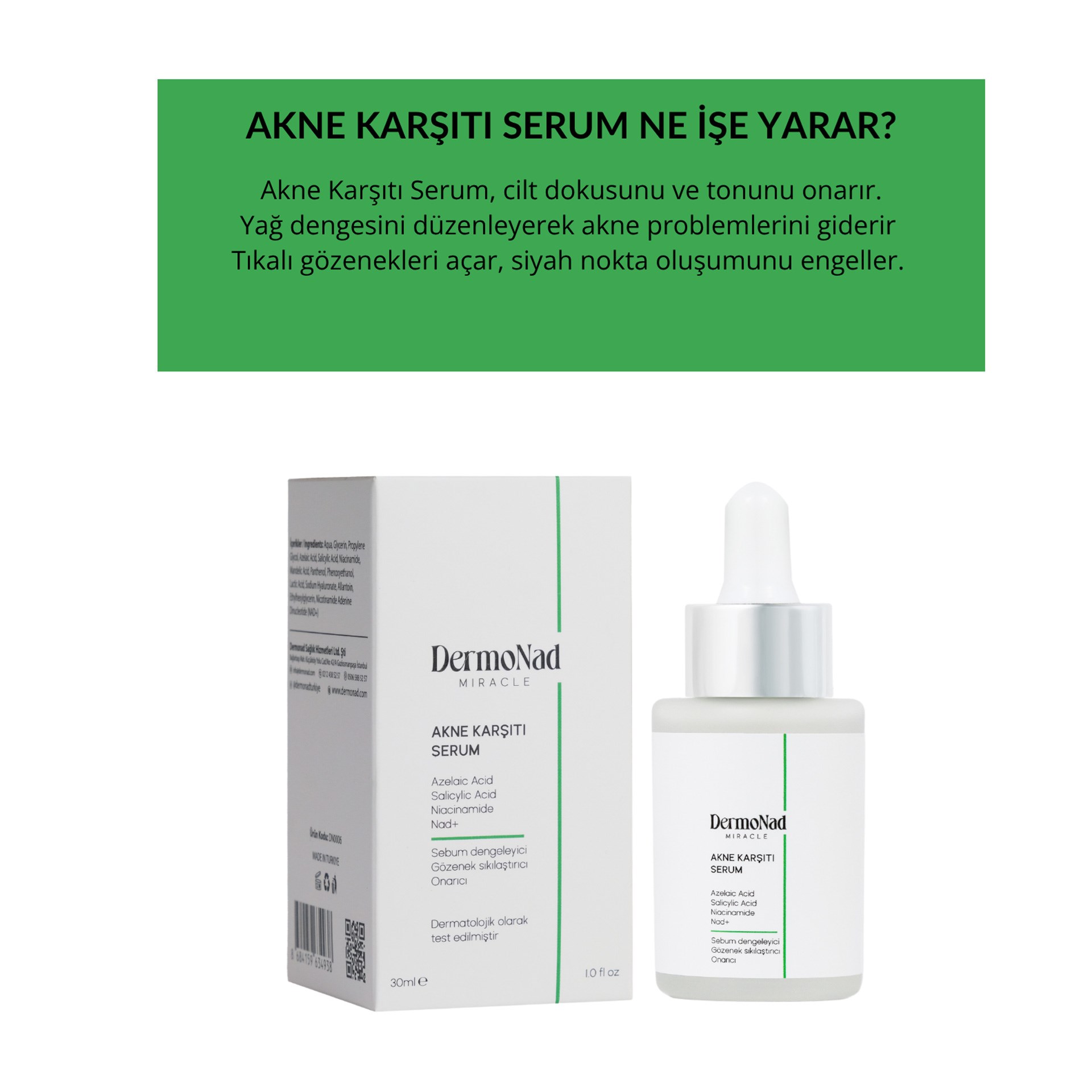 Dermonad Akne Karşıtı Serum 30 ml
