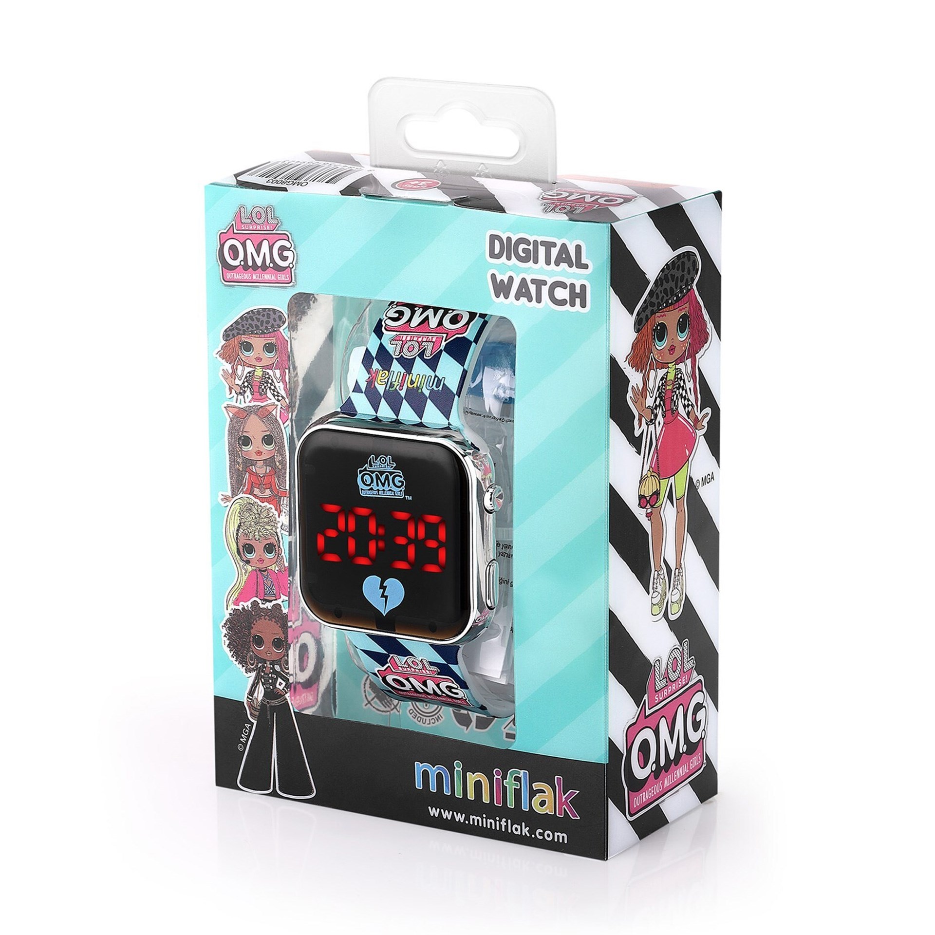 Miniflak LOL Surprise! OMG Lisanslı OMG8002 Sarı Square Led Çocuk Saati