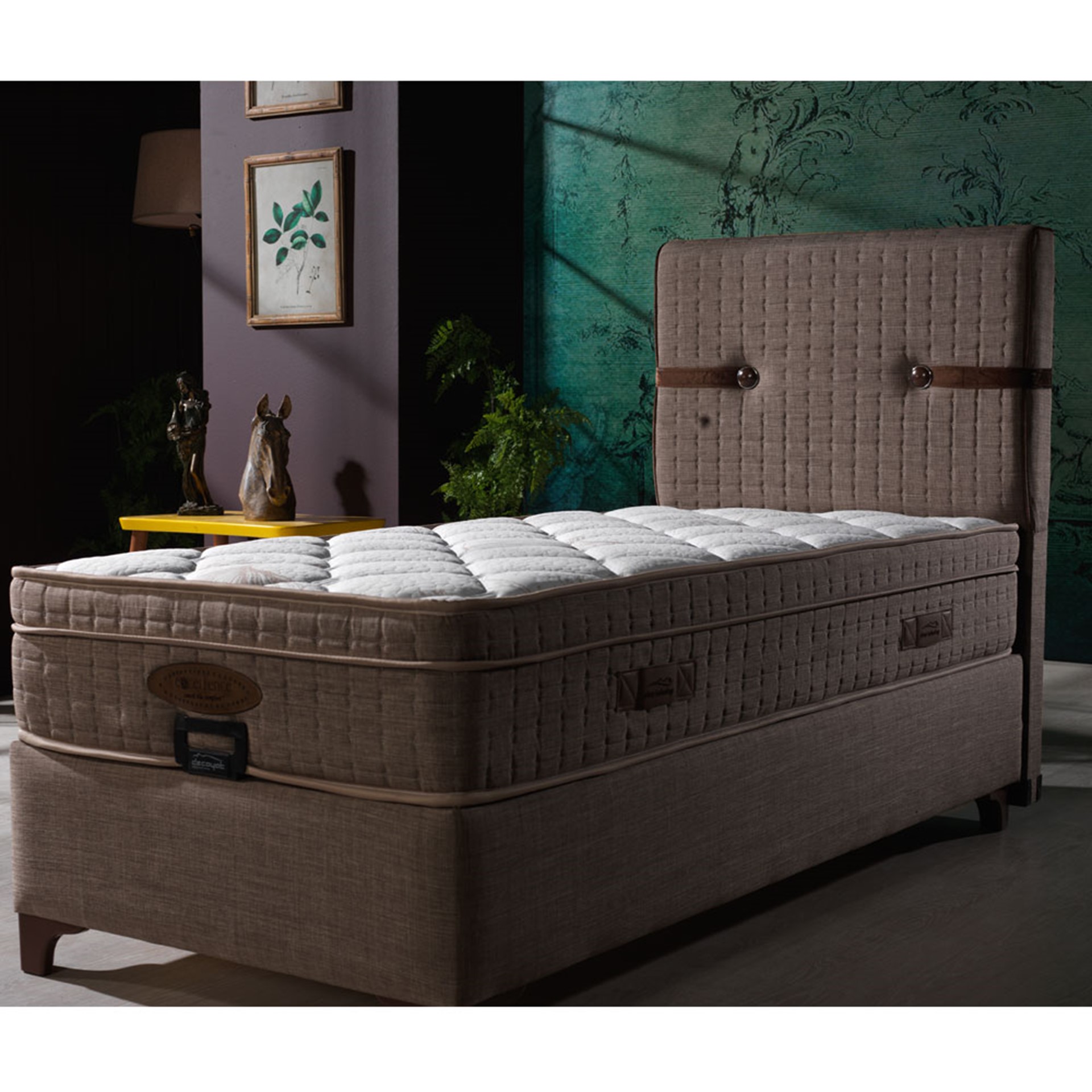 Excellence Trio 100x200 Set Baza Başlık Yatak, taksitle