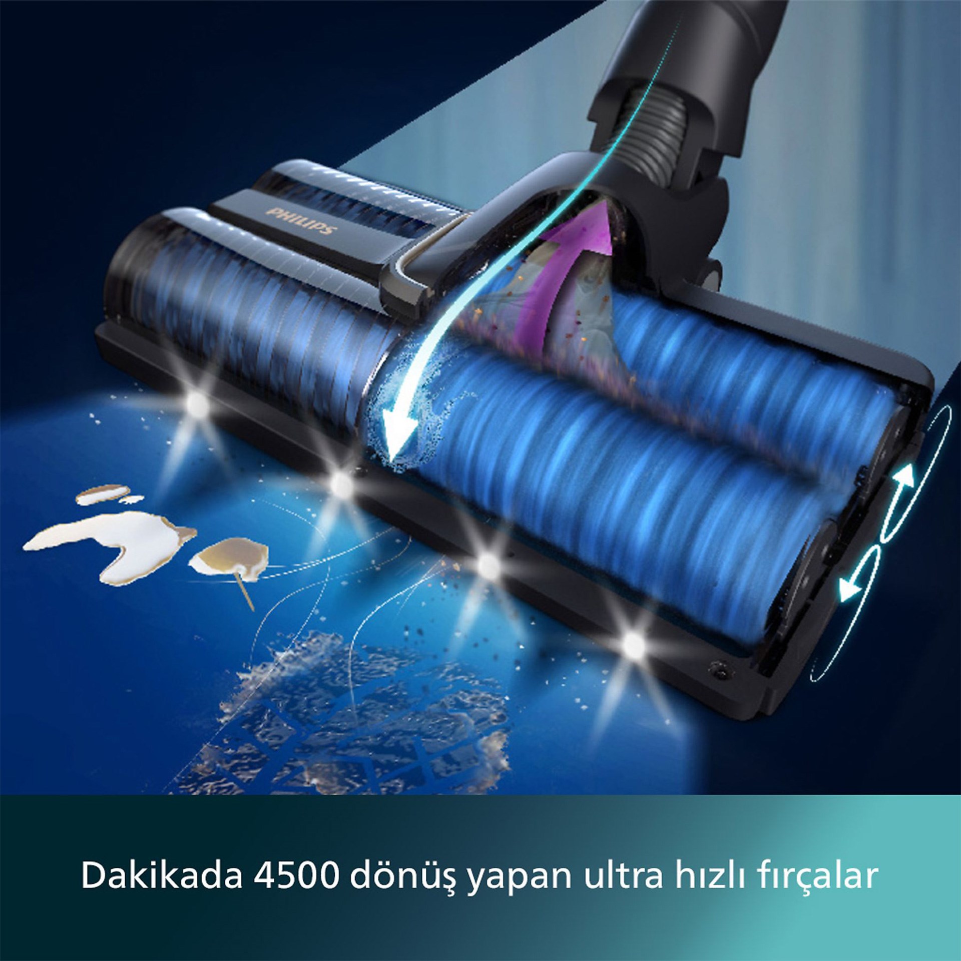 Philips XW9463/11 Eu 9000 Serisi Islak Kuru Sarjlı Dikey Süpürge