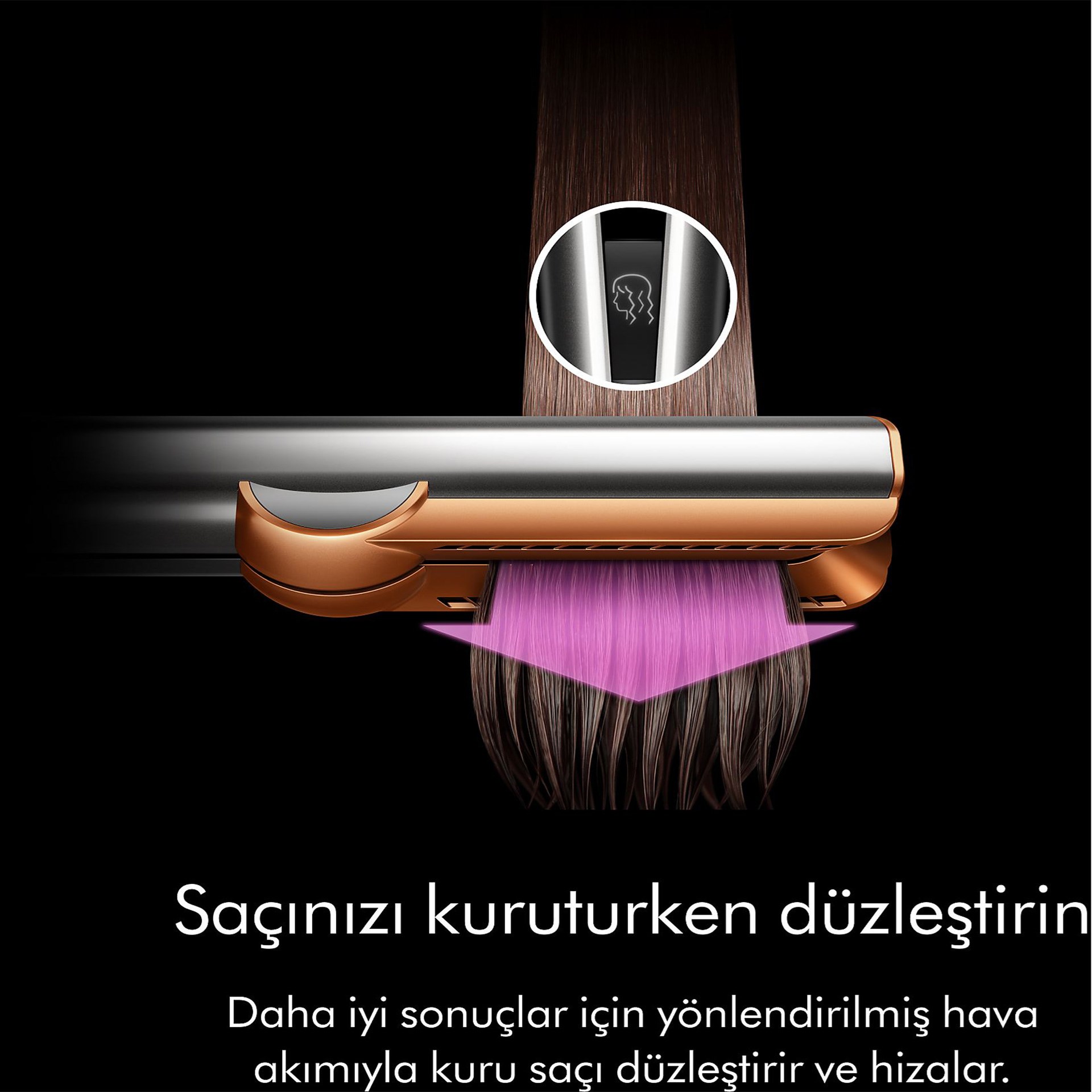 Dyson Airstrait™ Saç Düzleştirici Seramik Pembe (Anlaşmalı Kredi Kartlarına Peşin Fiyatına 6 Ay Taksit)