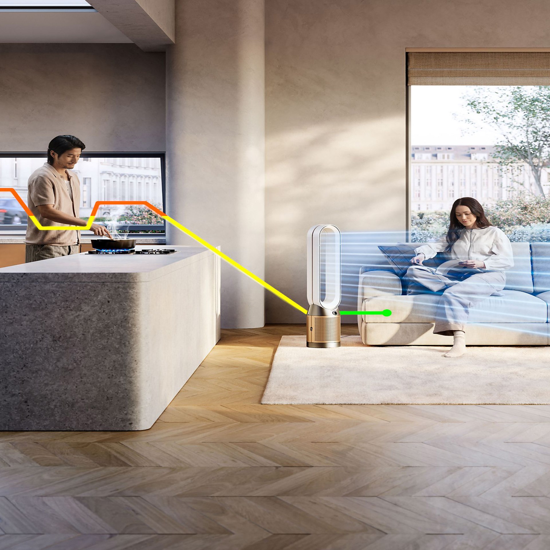 Dyson Purifier Cool Pc2 De-nox Hava Temizleme Cihazı (Anlaşmalı Kredi Kartlarına Peşin Fiyatına 6 Ay Taksit)