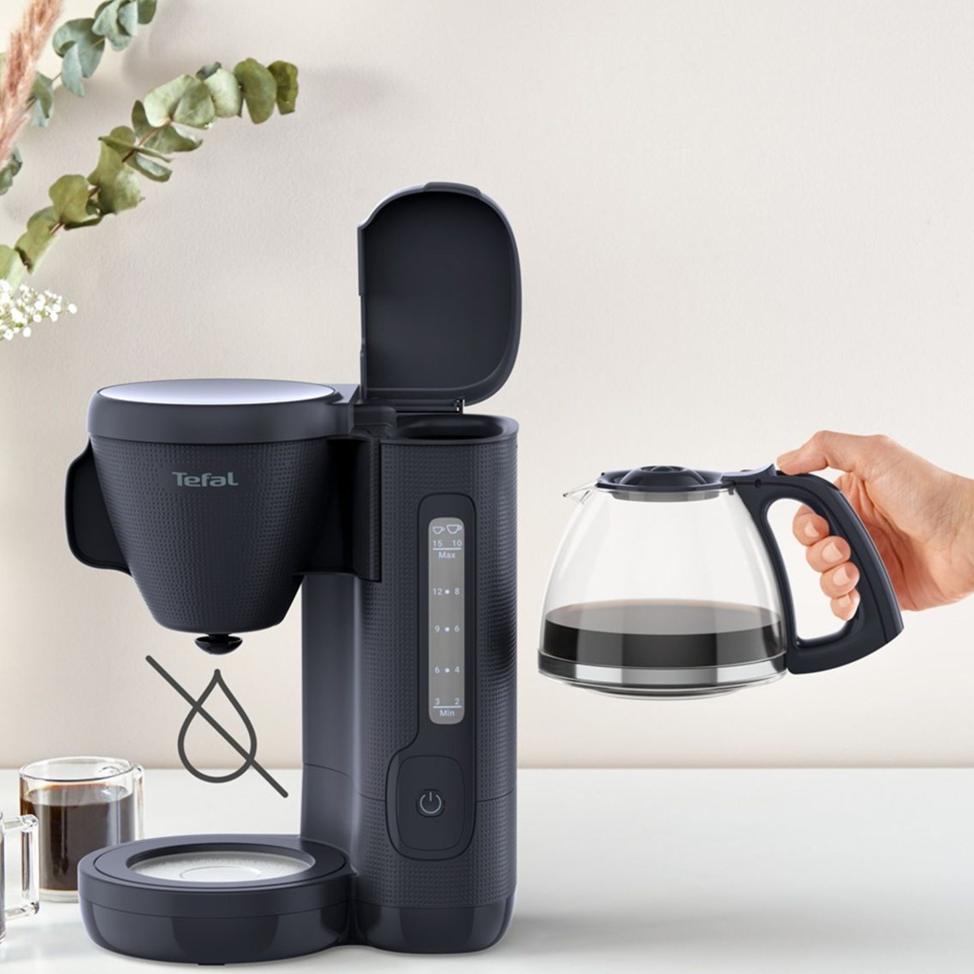 Tefal Morning Siyah Filtre Kahve Makinesi
