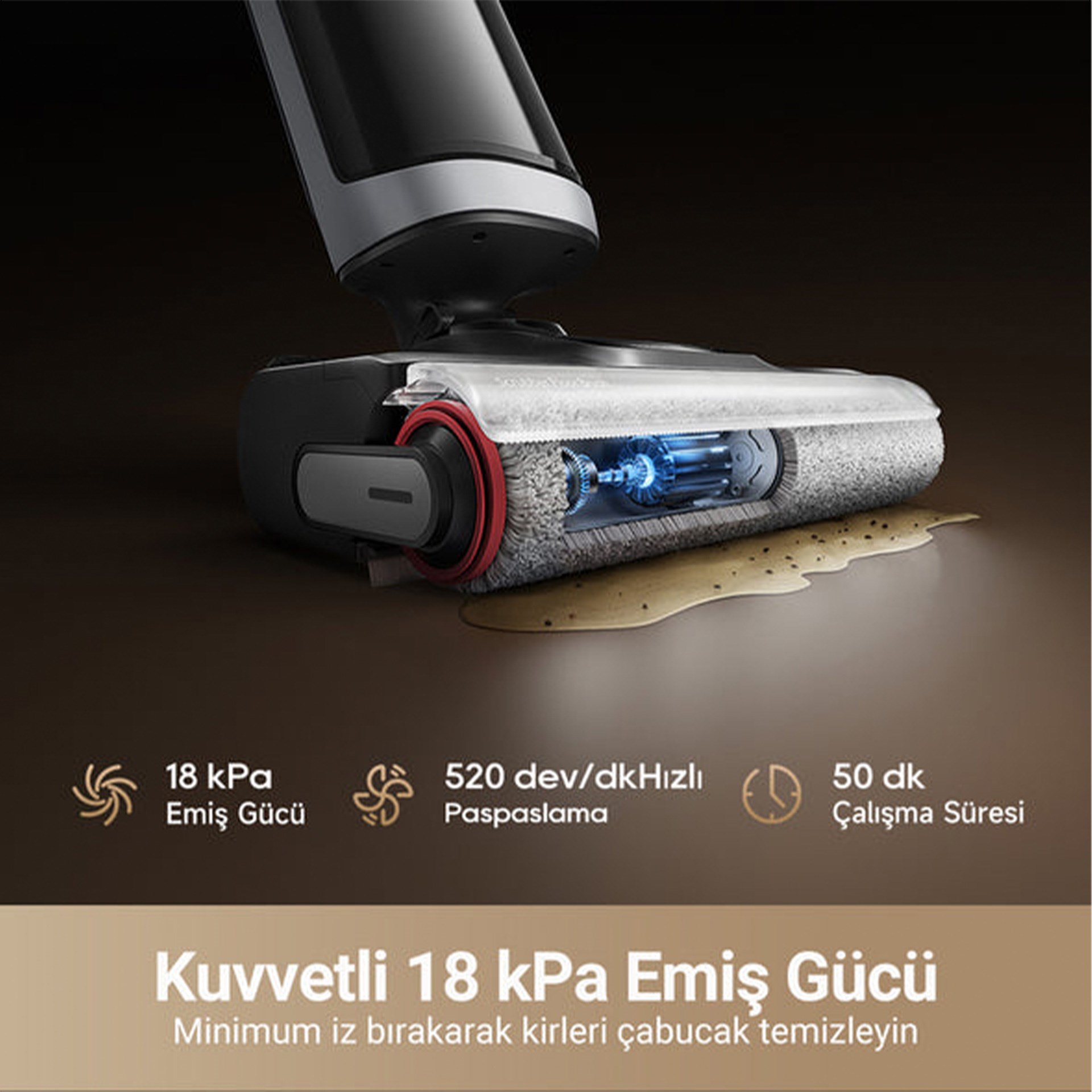 Dreame H14 Dual Akıllı Islak ve Kuru Şarjlı Dikey Süpürge