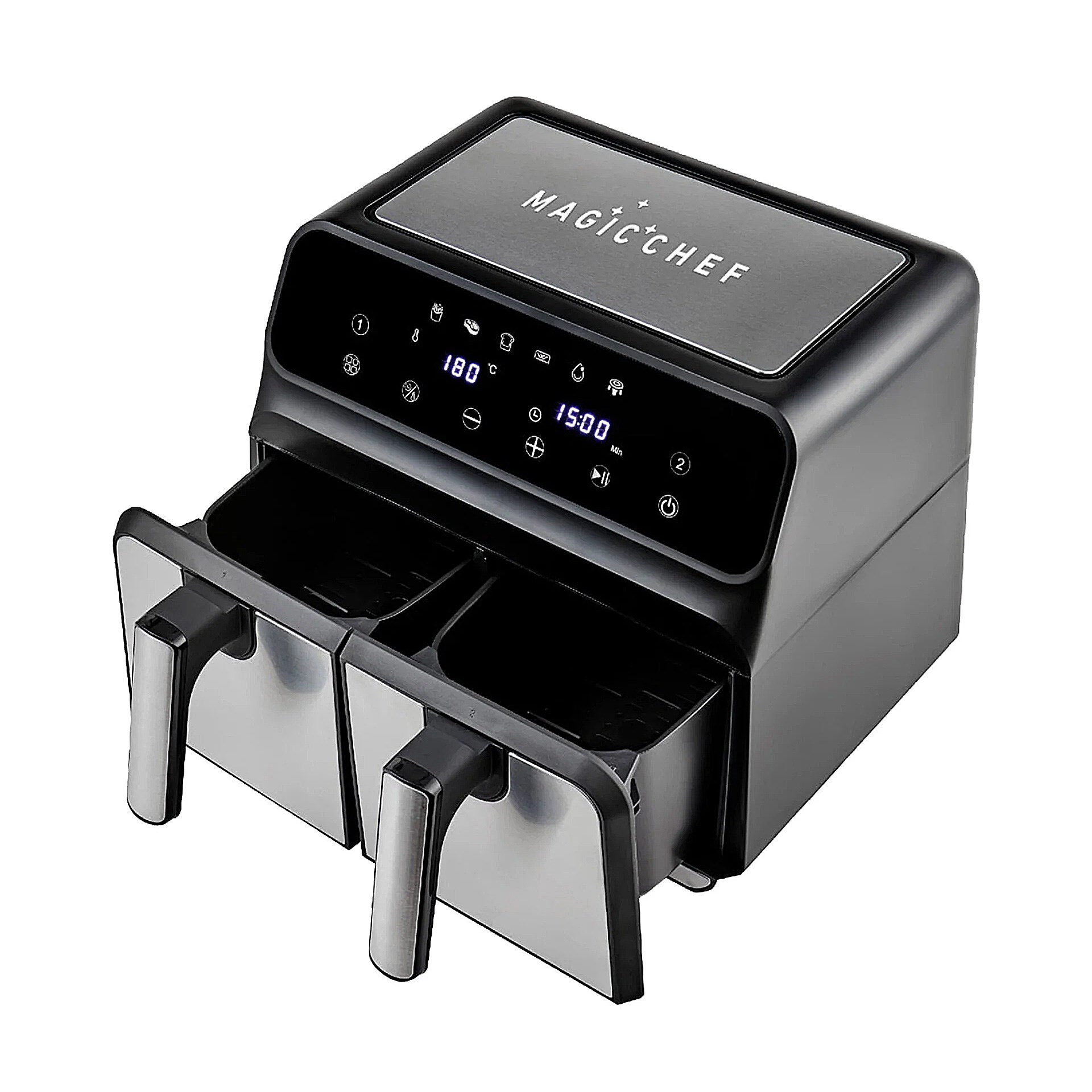 King KYF28 Magicchef Dual Airfryer Gümüş