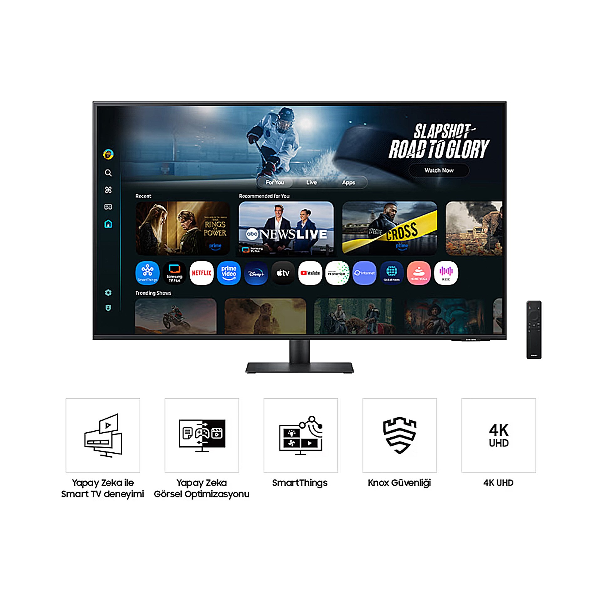 Samsung M7 LS43FM700UUXUF 43" 4 MS 4K 60 HZ Smart Monitör