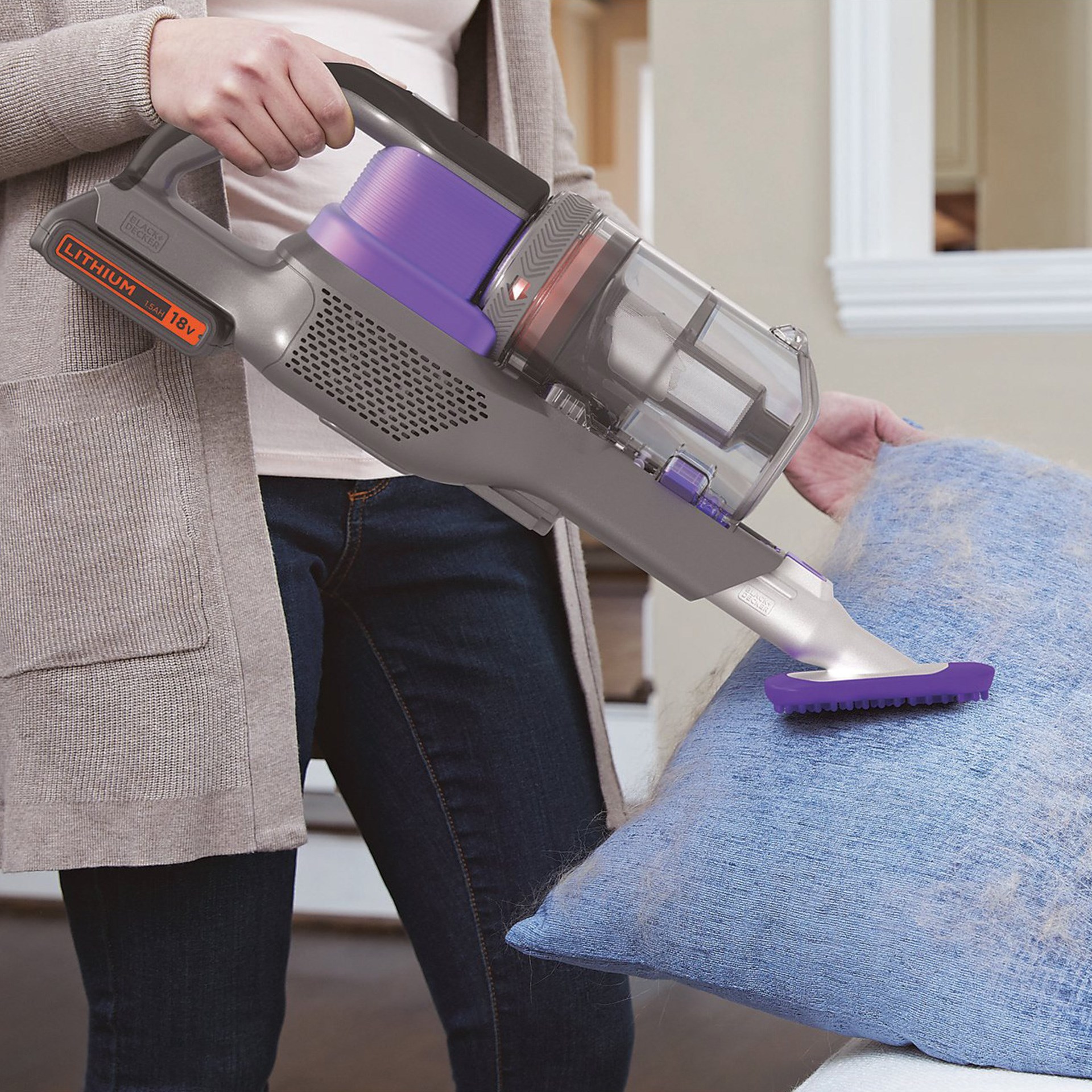 Black+Decker BHFEV182CP-QW Şarjlı Dikey Süpürge