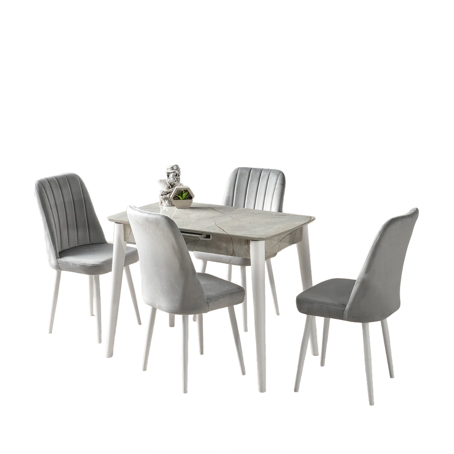 Venüs Masa Takımı 60x100 cm Lagina-Açık Gri