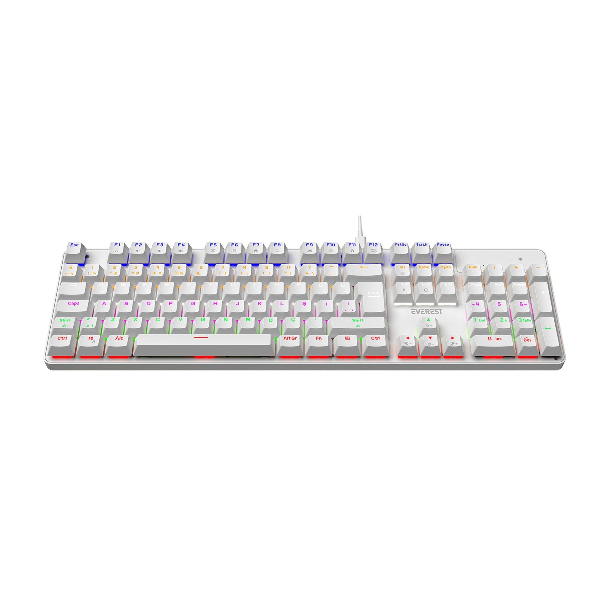 Everest Lumos KB-MK1 Red Switch Kablolu Mekanik Oyuncu Klavyesi
