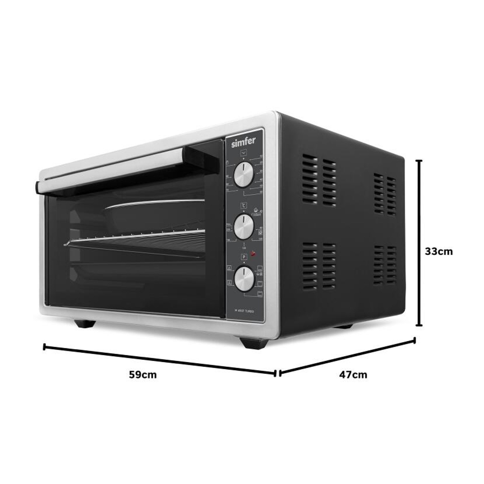 Simfer 4507 45 Lt Turbo Fırın Inox