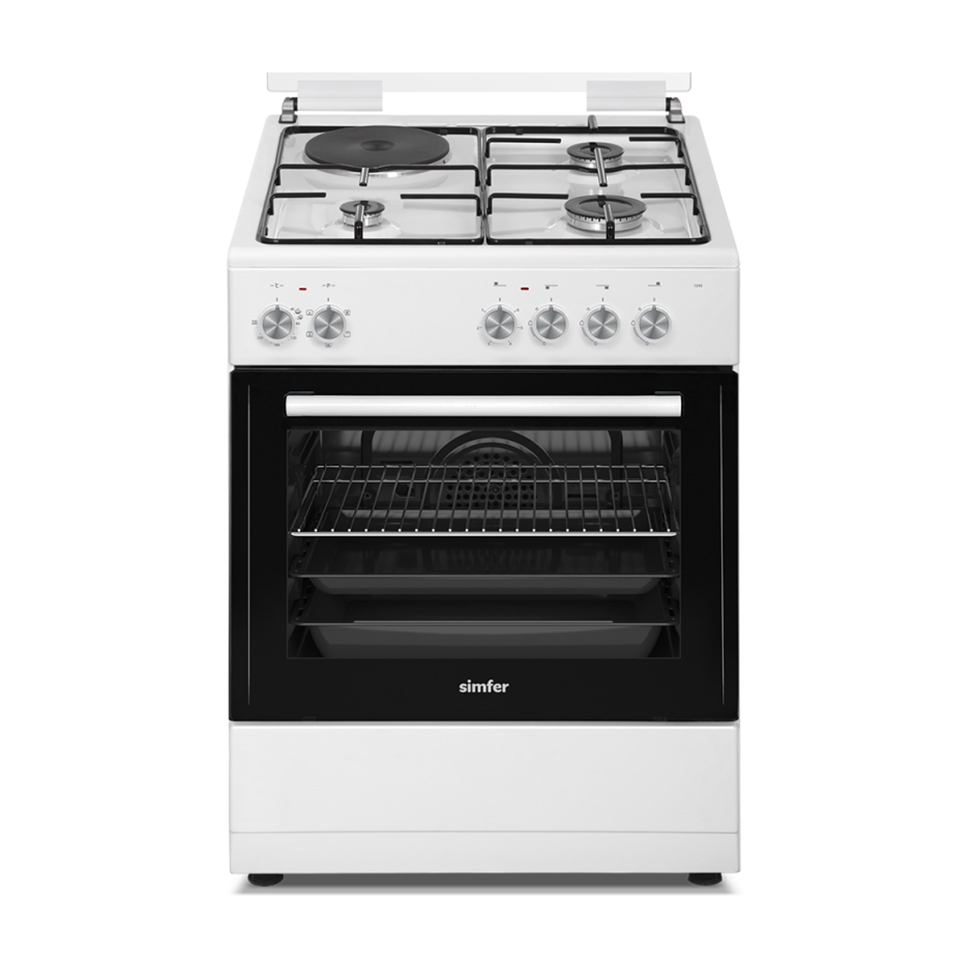 Simfer 1242 Beyaz Elektroturbo Fırın 24 Ay Taksitle | Evkur