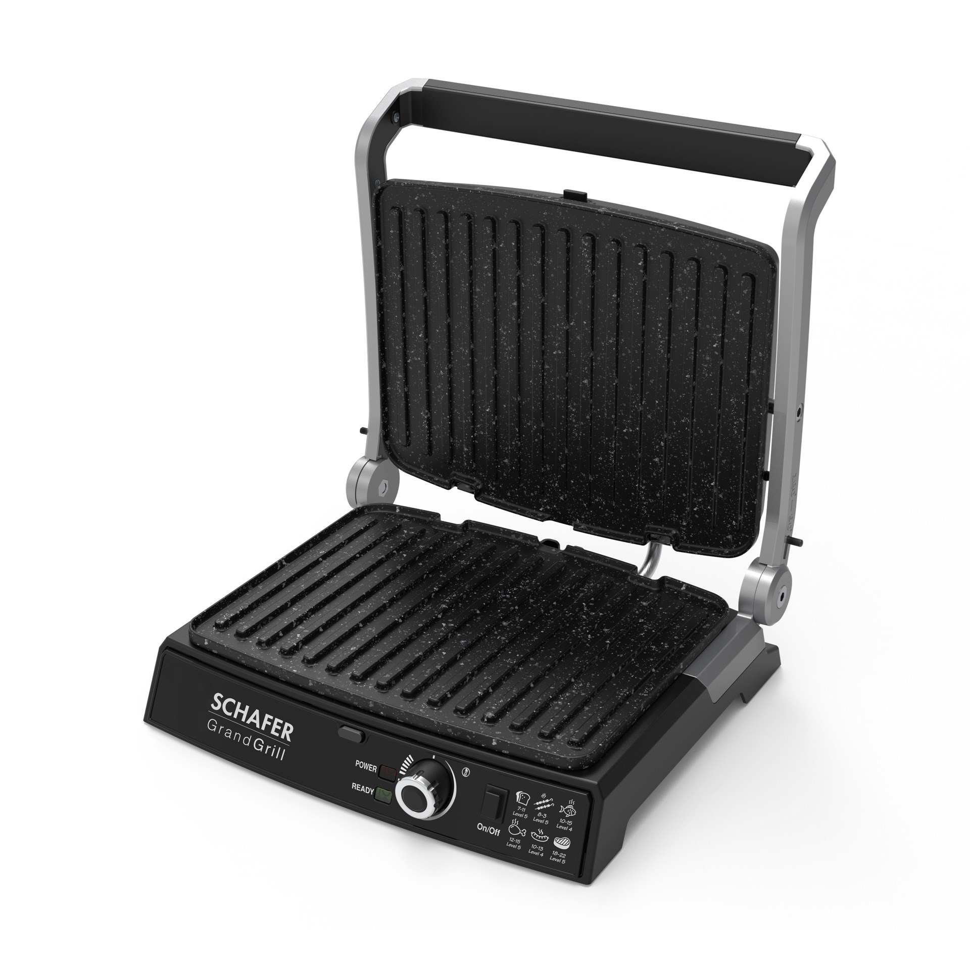 Schafer Grand Grill Tost ve Izgara Makinesi Siyah