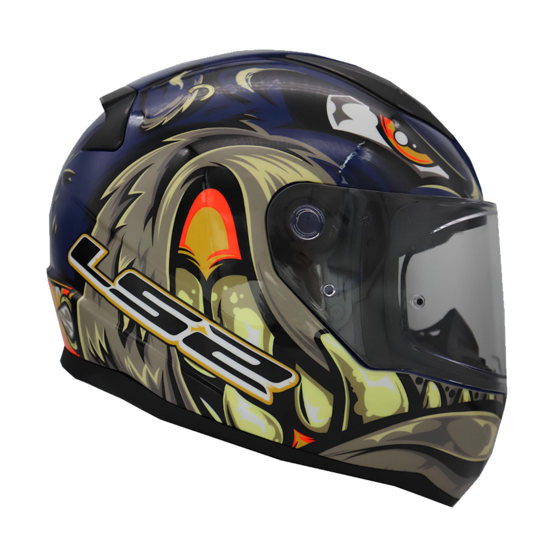 LS2 Rapid 2 Spox Mavi Gri XL Beden Kask