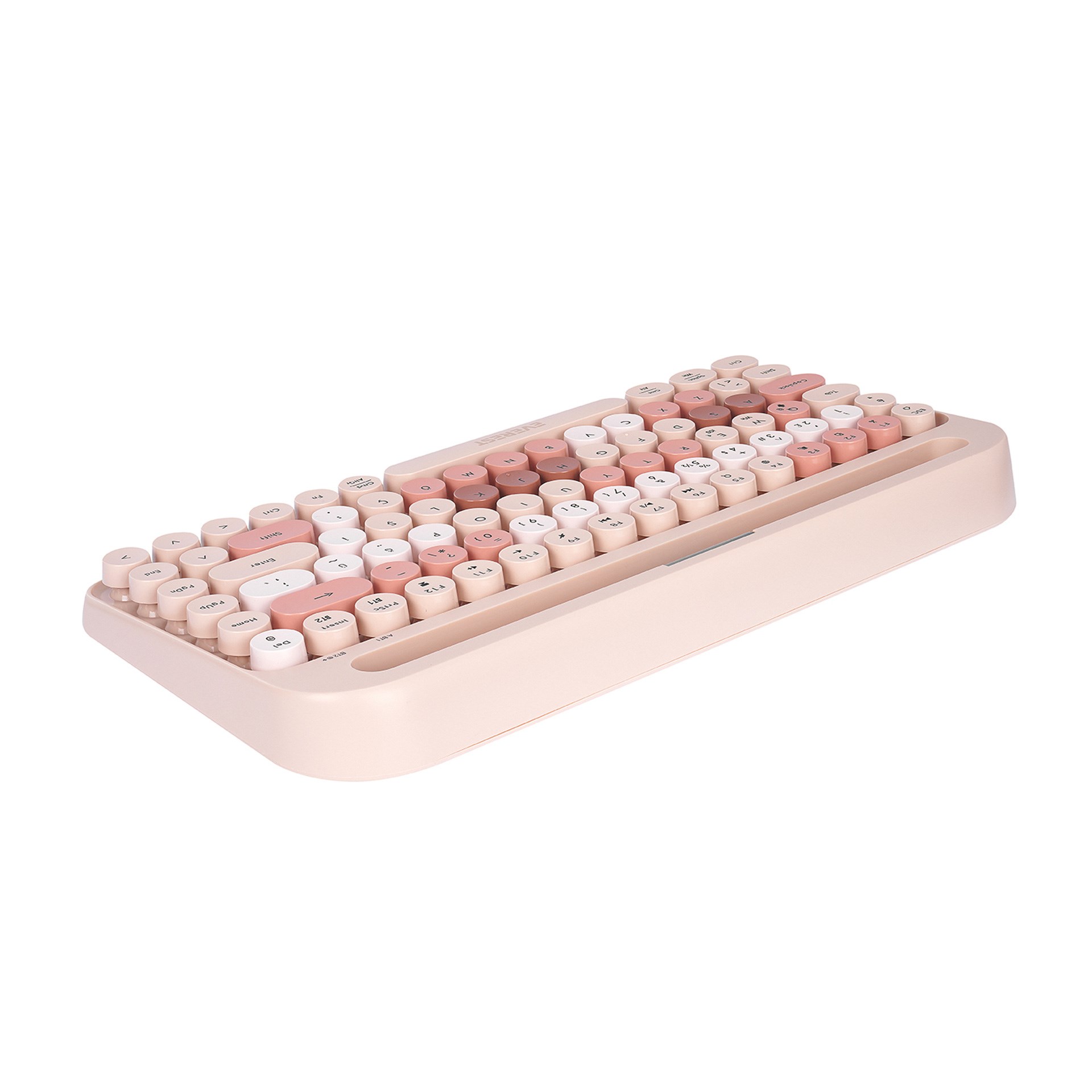 Everest KB-98 Latte 2.4G+BT1+BT2 Çoklu Cihaz Bağlantılı Q Kablosuz Klavye