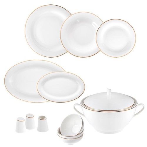 Jumbo Bright Gold 12 Kişilik 60 Parça Yemek Takımı