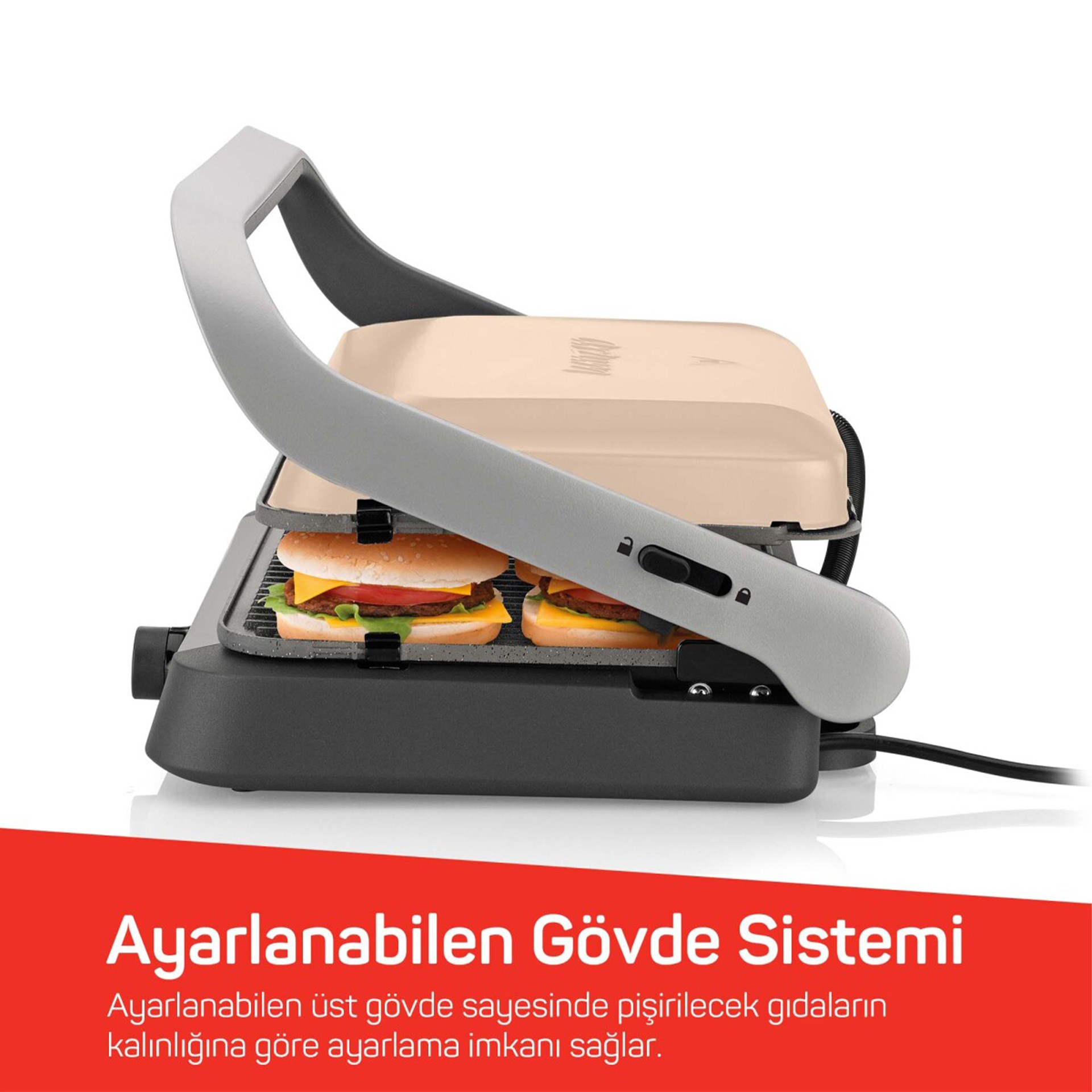 Arzum AR2094 Arzum Tostçu Delux Izgara ve Tost Makinesi Buğday