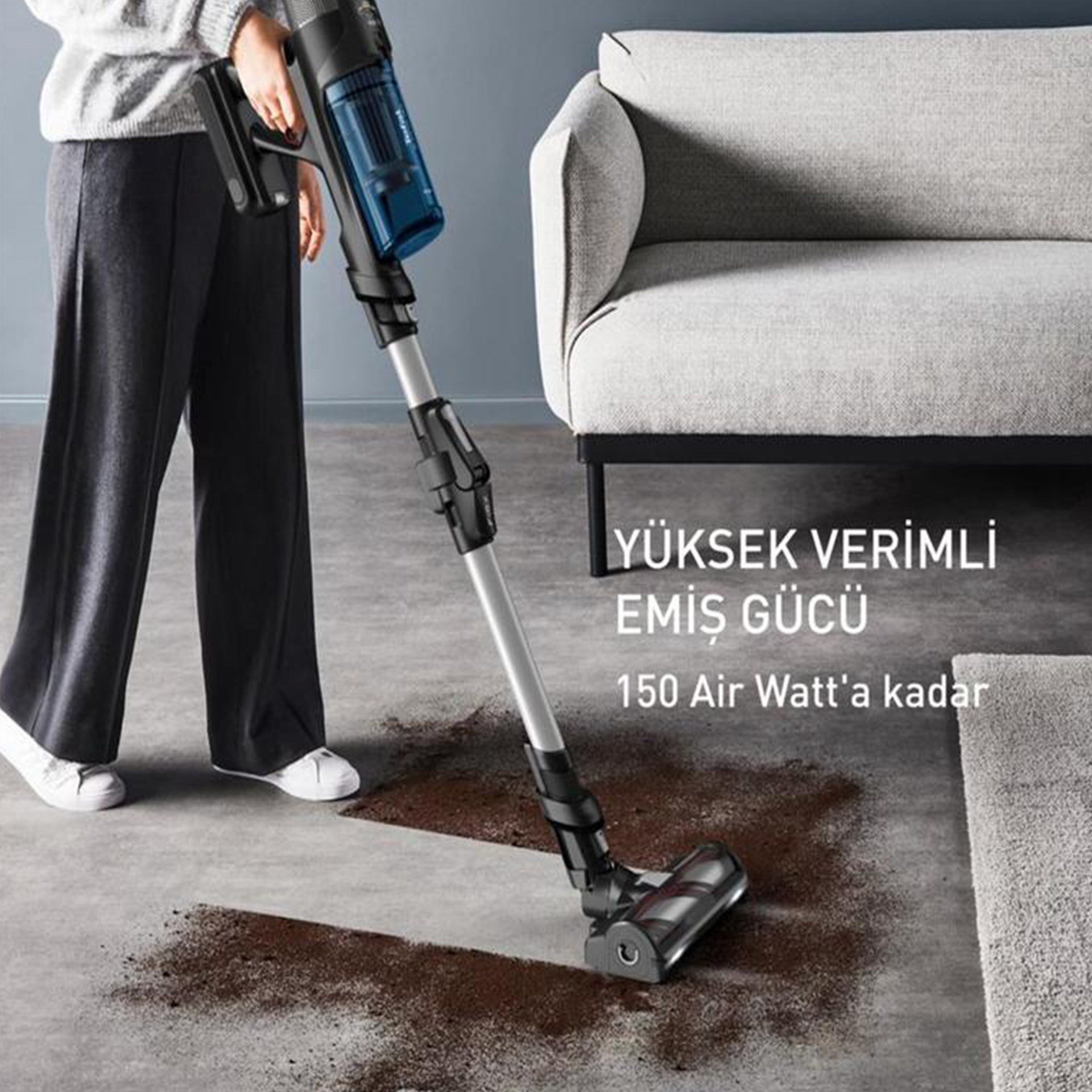 Tefal X-Force Flex 13.60 AllergyDikey Sarjlı Süpürge