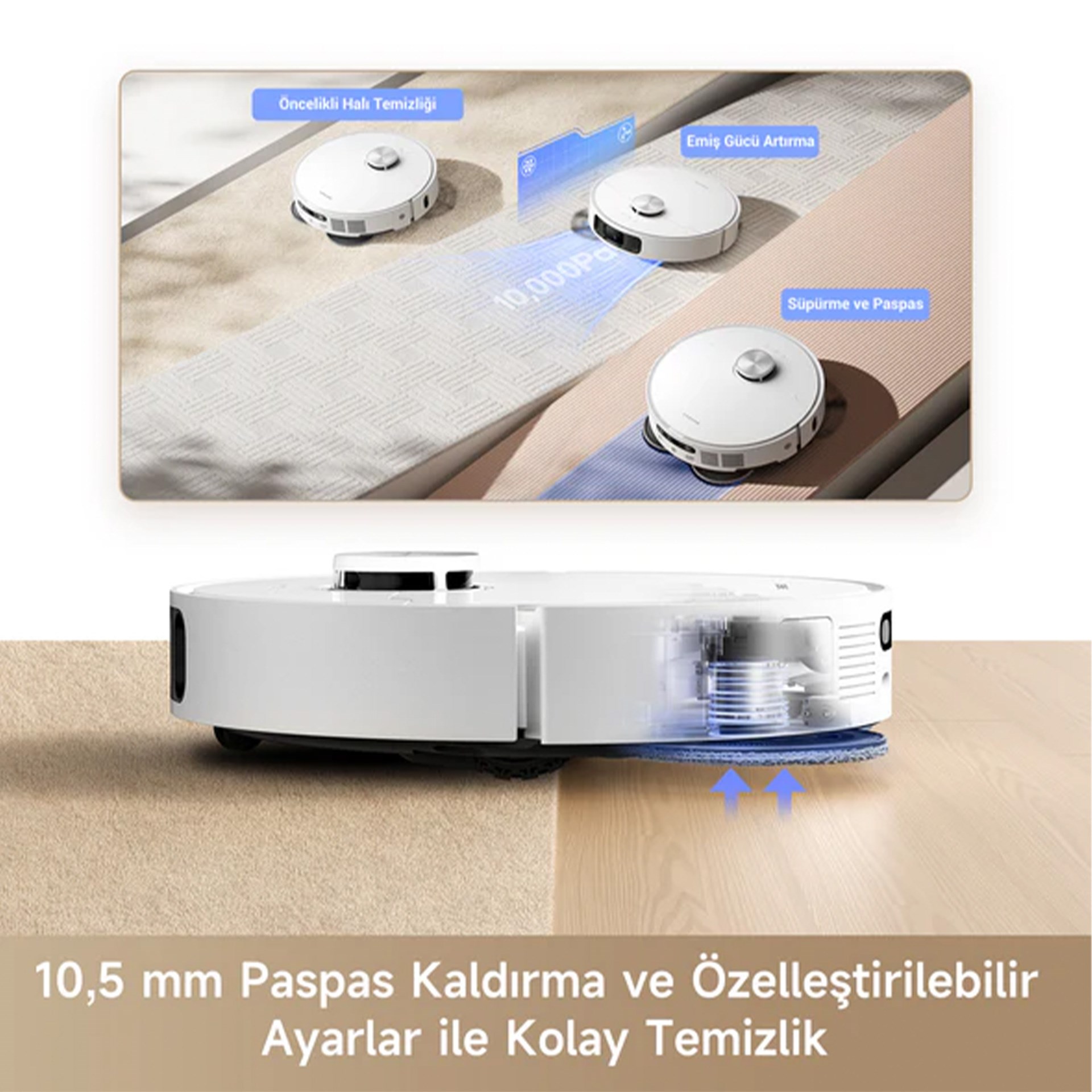 Dreame L10s Ultra Gen 2 Çöp İstasyonlu Akıllı Robot Süpürge