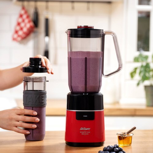 Arzum Shake N Take Neo Maxi Sürahi Blender Kırmızı