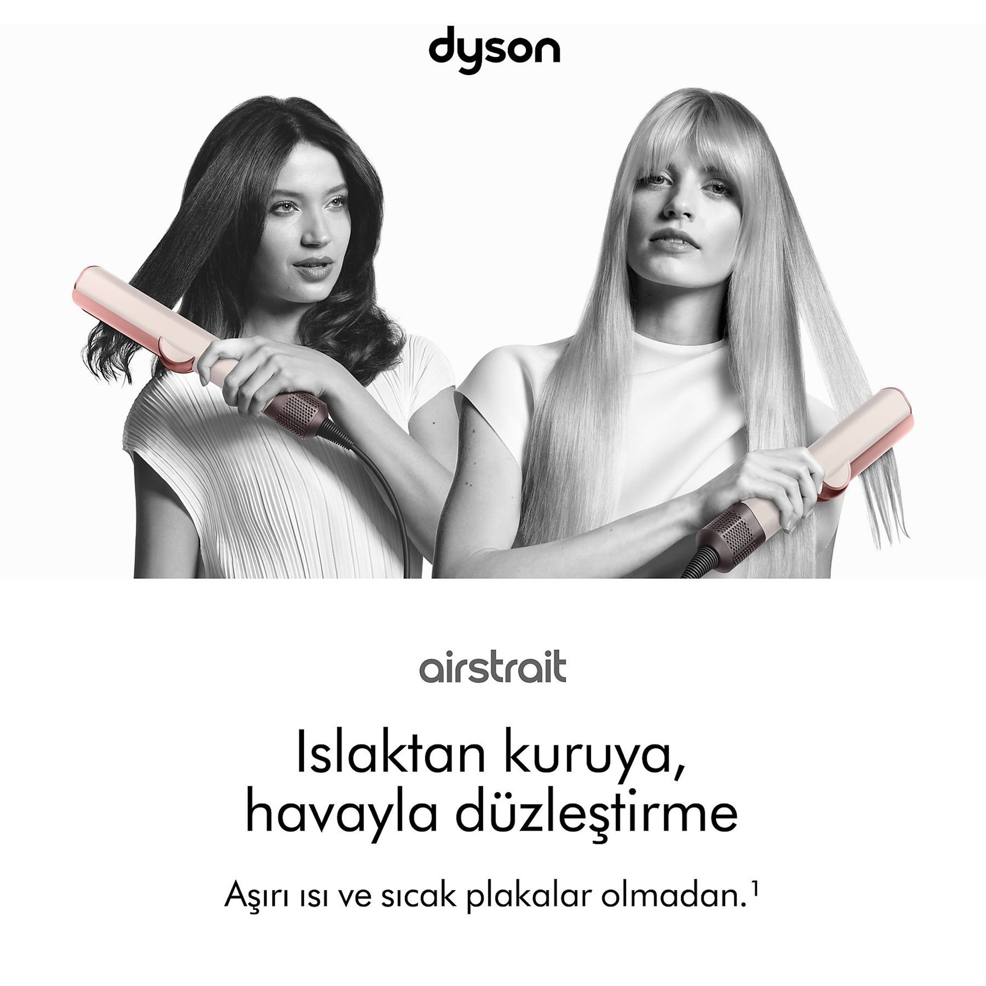 Dyson Airstrait™ Saç Düzleştirici Seramik Pembe (Anlaşmalı Kredi Kartlarına Peşin Fiyatına 6 Ay Taksit)