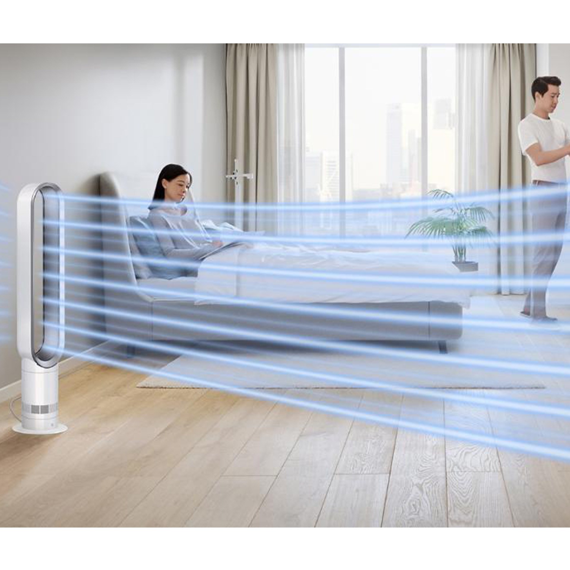 Dyson Cool™ AM07 Fan Beyaz/Gümüş (Anlaşmalı Kredi Kartlarına Peşin Fiyatına 6 Ay Taksit)