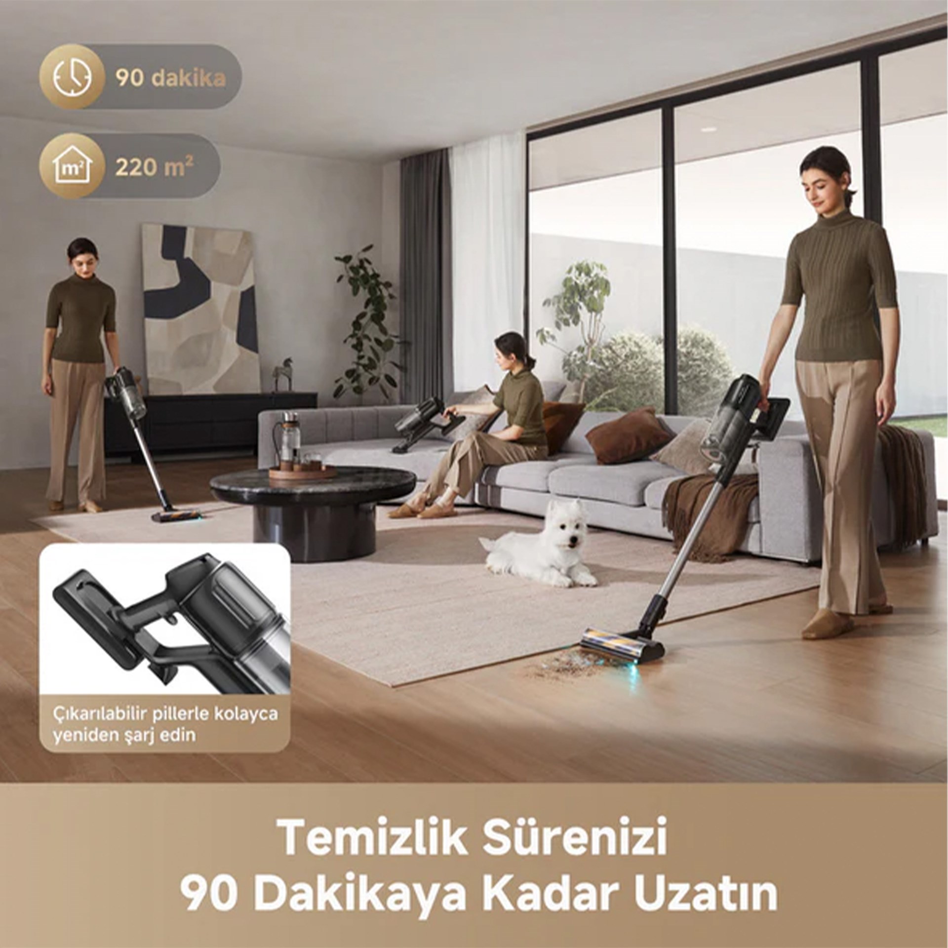 Dreame R20 Ultra Aquacycle Islak ve Kuru Şarjlı Dikey Süpürge