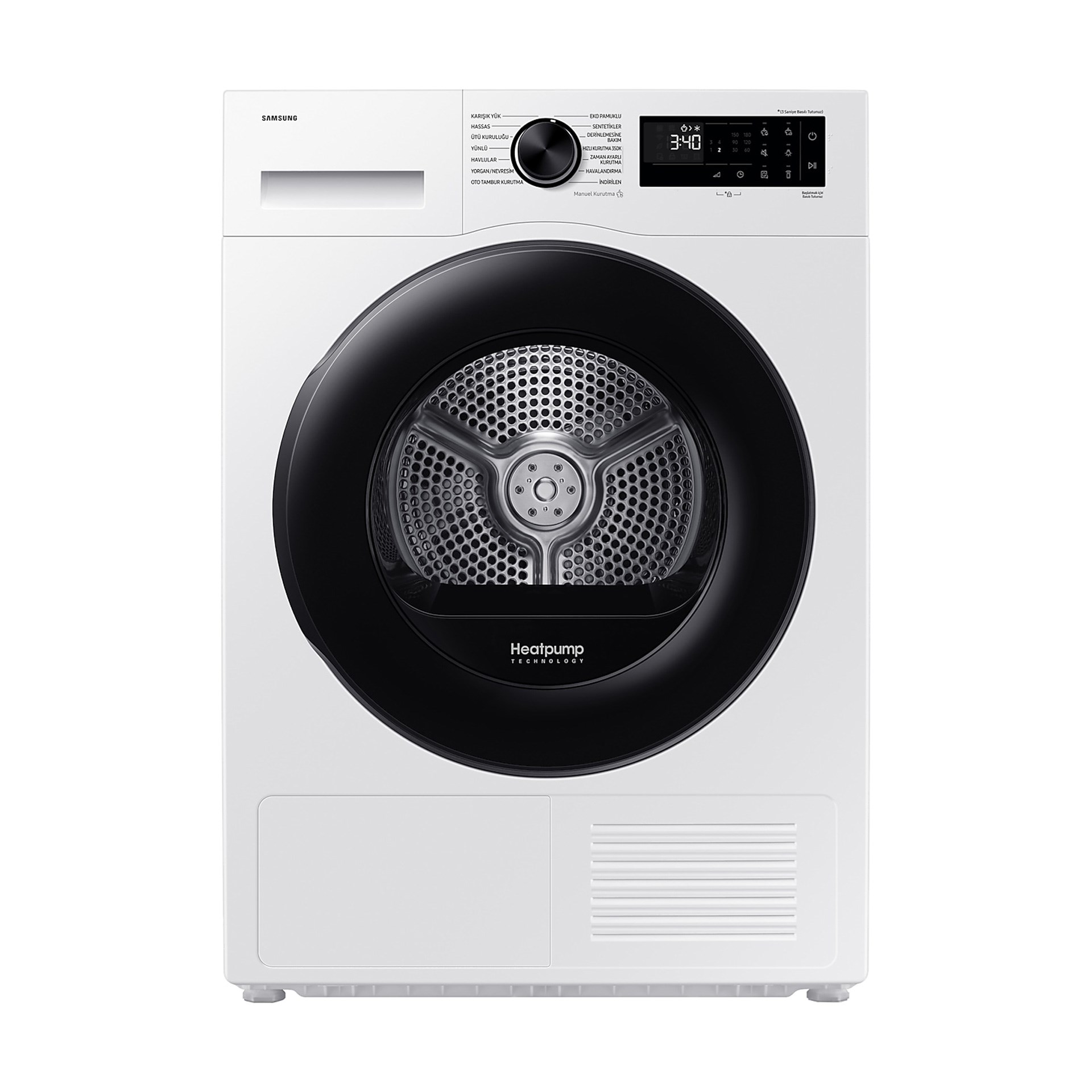 Samsung DV10DG54A0AEAH 10 Kg C Sınıfı Çamaşır Kurutma Makinesi Beyaz