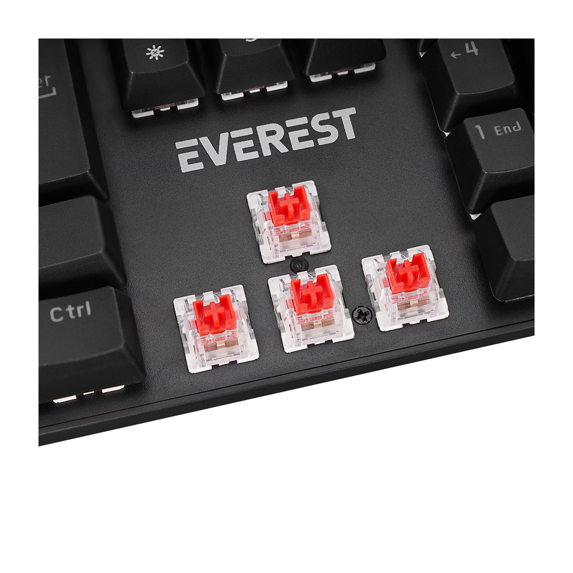 Everest KB-MK1 Lumos Siyah USB Rainbow Aydınlatmalı Red Switch Full Anti-Ghosting Mekanik Gaming Oyuncu Klavye