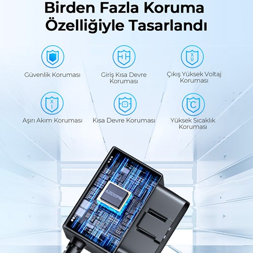 Azdome OBD Hardwire Kit Type-C Güç Adaptörü | Evkur