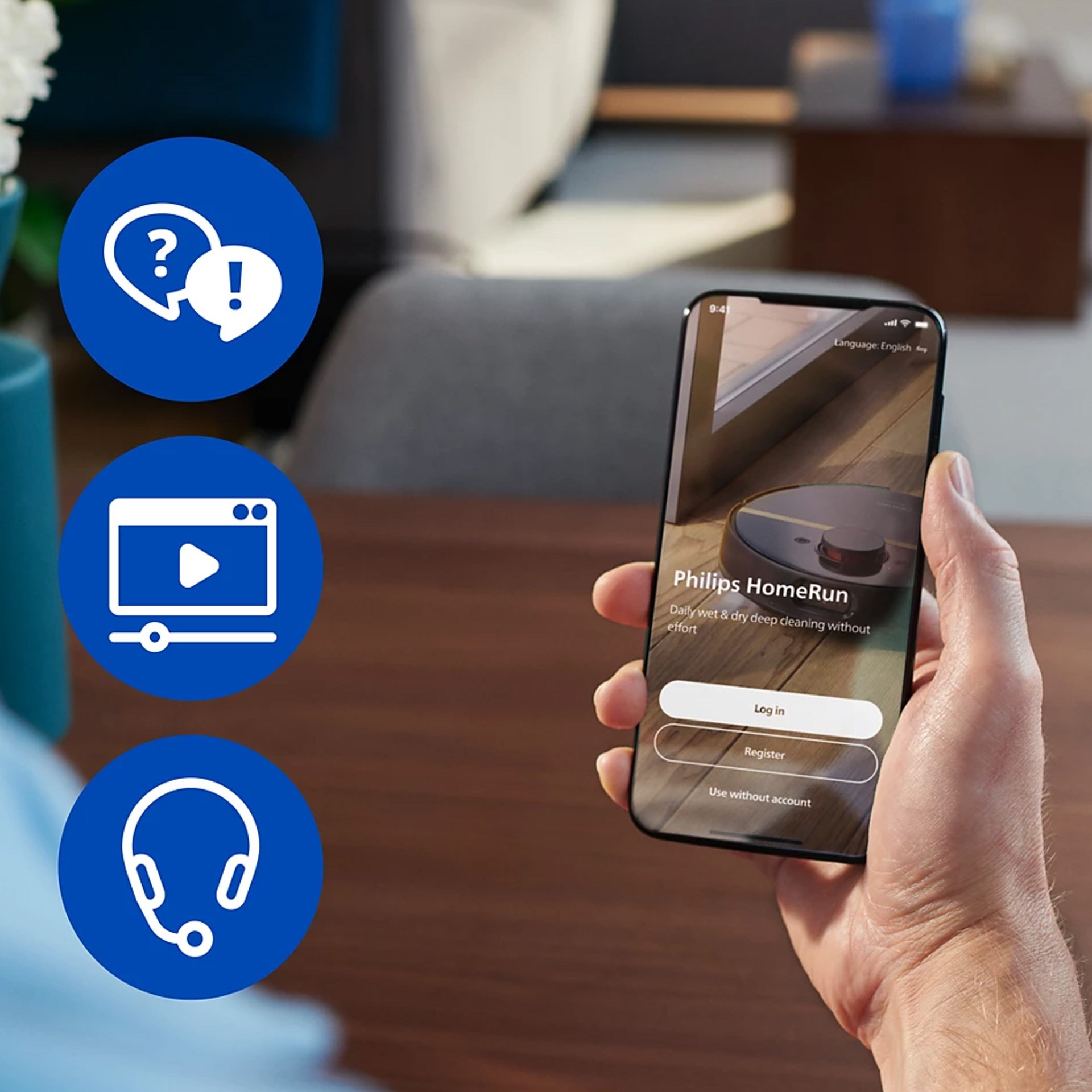 Philips 5000 Serisi Çöp Kovalı Islak ve Kuru Robot Süpürge İpek Beji