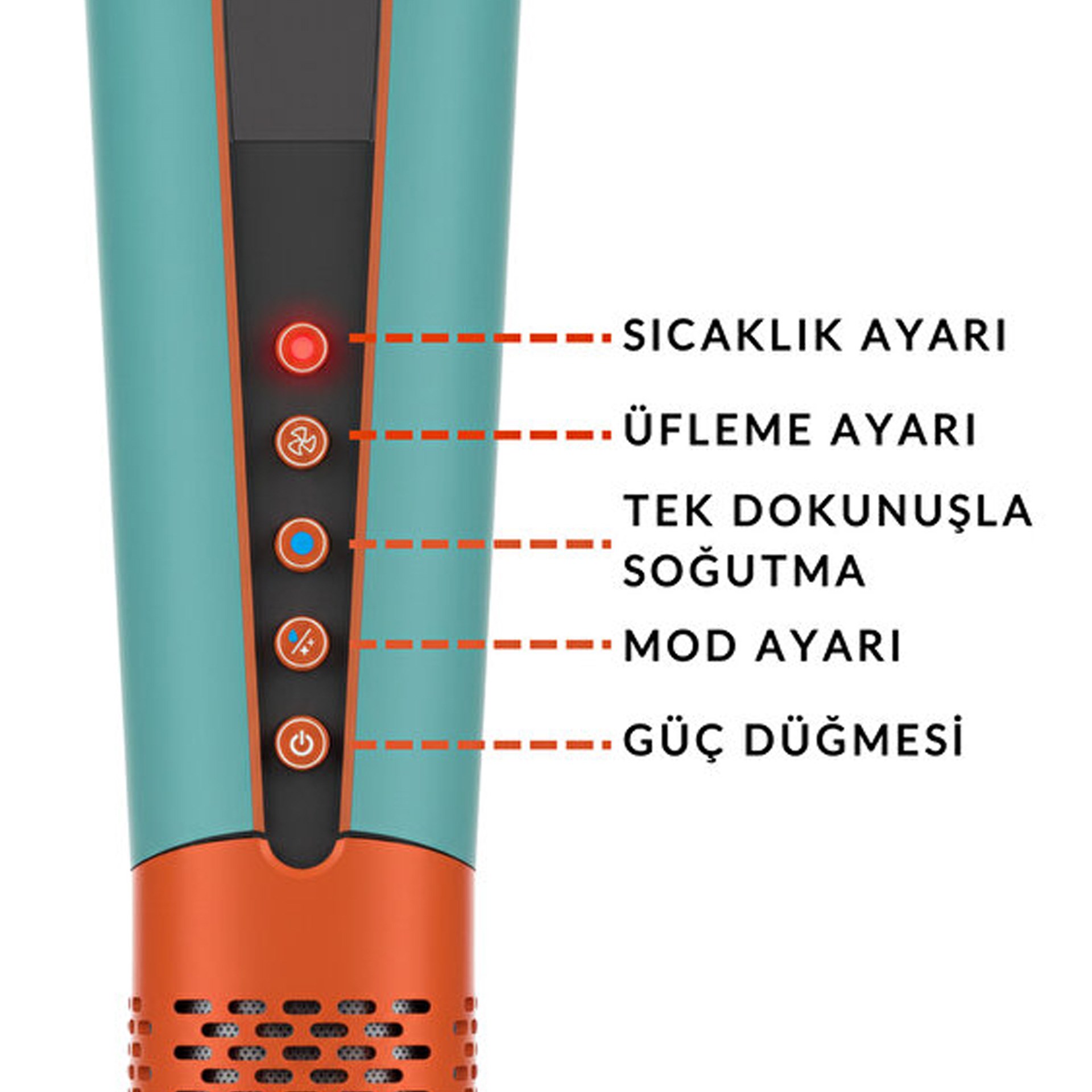 Qu 747T High Speed Airstrait Saç Düzleştirici Turkuaz