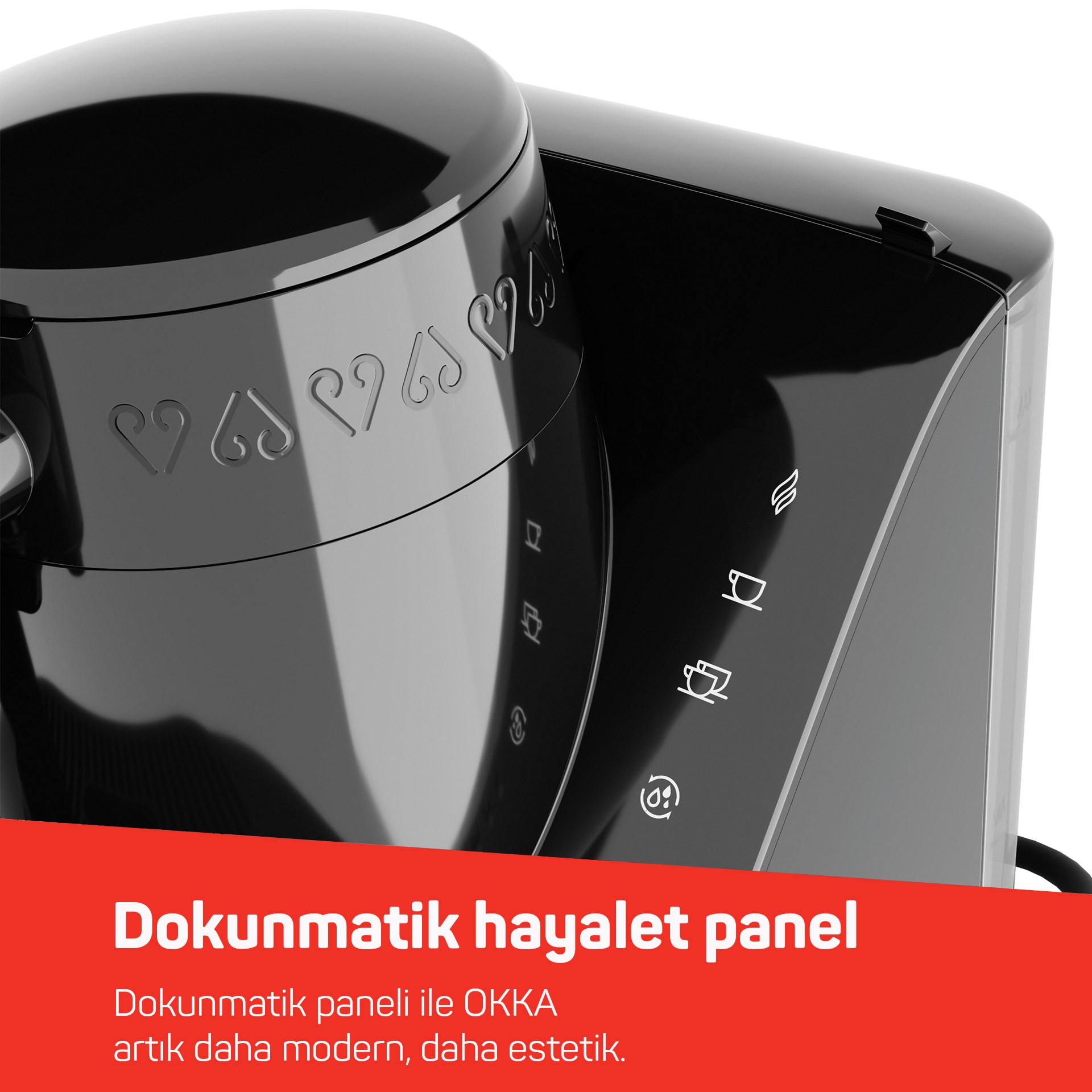Arzum Okka Elit Türk Kahve Makinesi Siyah-Bakır