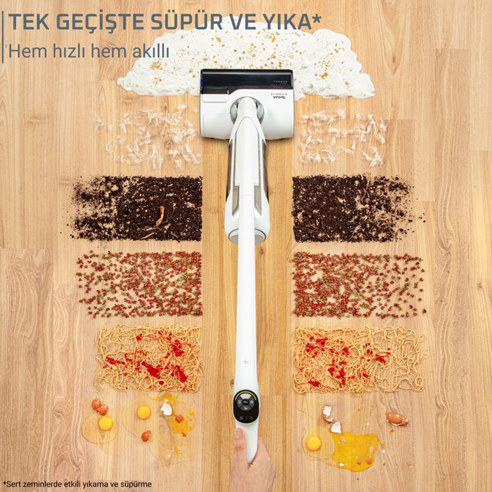 Tefal X-Clean 10 Islak-Kuru Kablosuz Dikey Süpürge