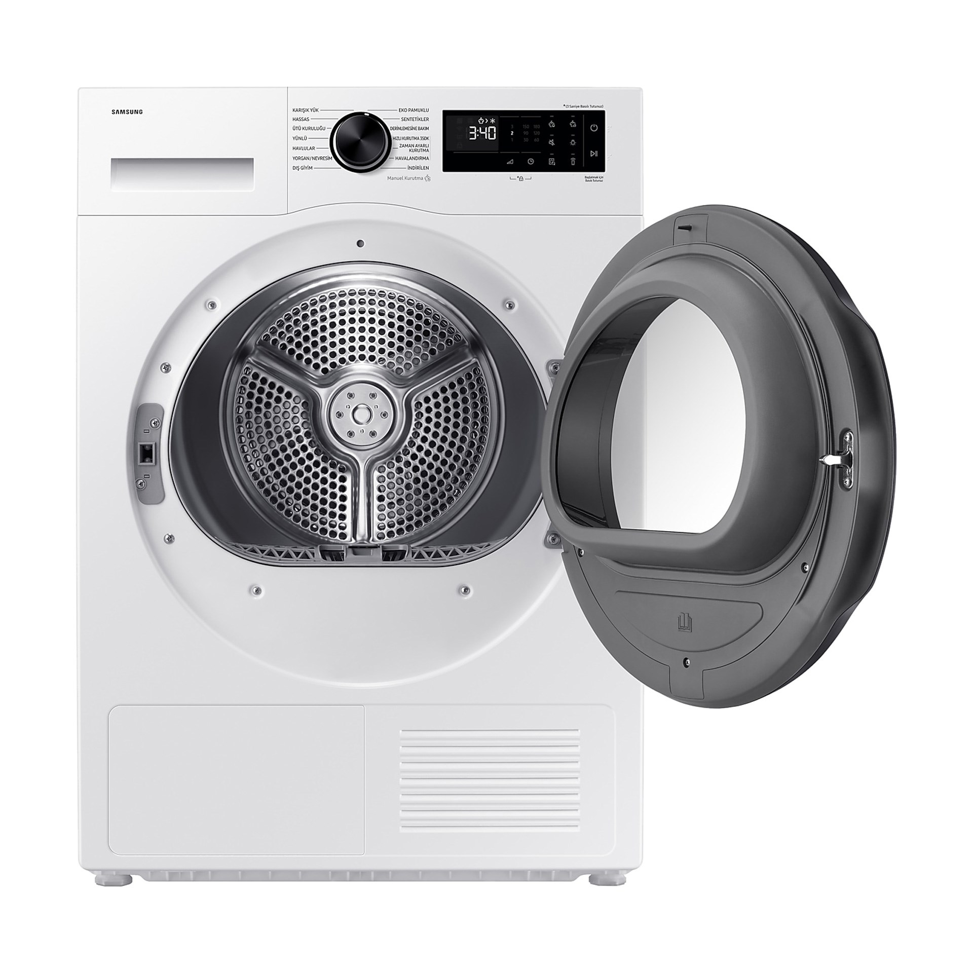 Samsung DV90DG52A0AEAH C Sınıfı 9 Kg Wifi Çamaşır Kurutma Makinesi Beyaz