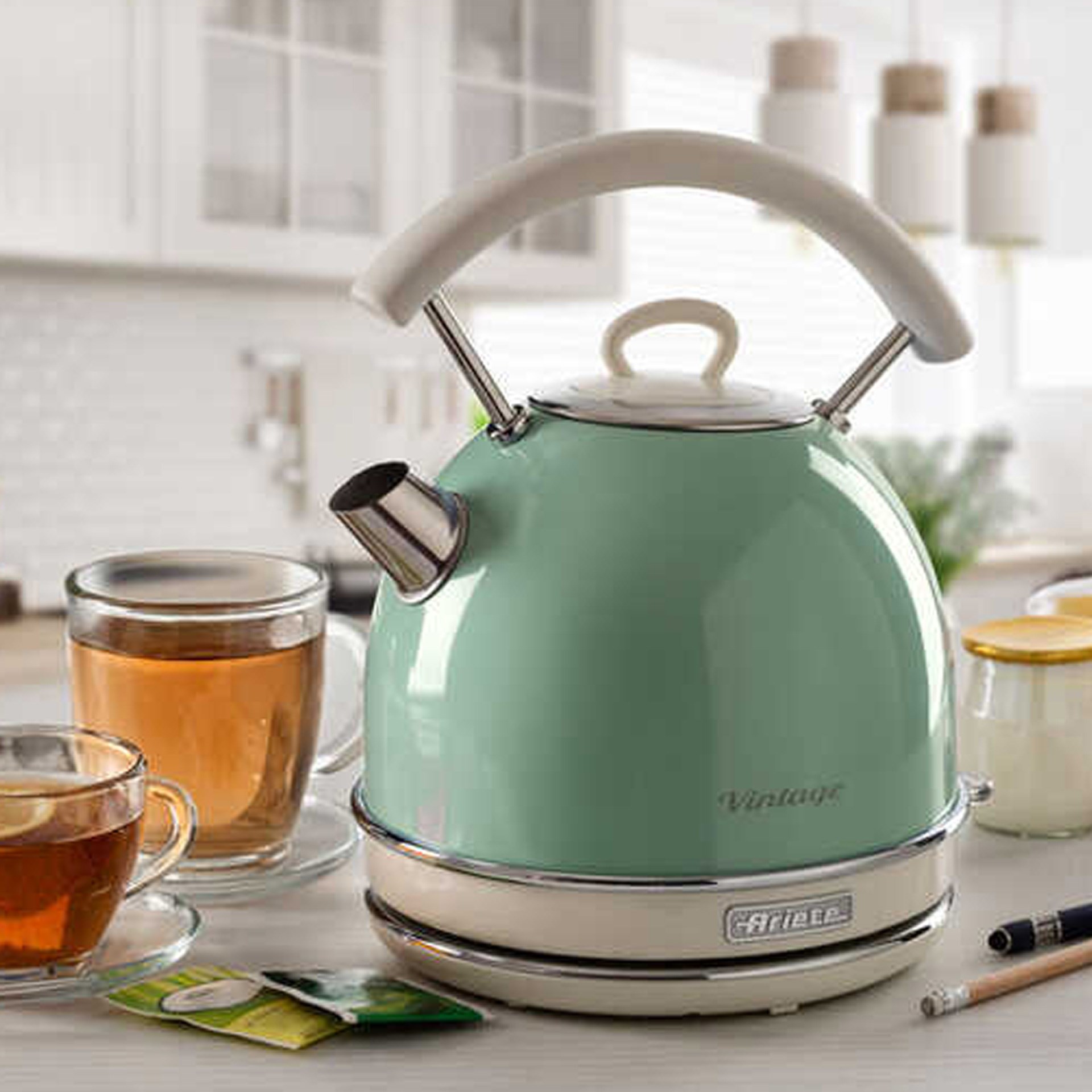 Ariete 2877/04 Vintage Dom Su Isıtıcı Kettle Yeşil