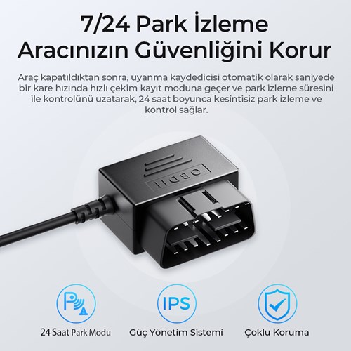 Azdome OBD Hardwire Kit Type-C Güç Adaptörü | Evkur
