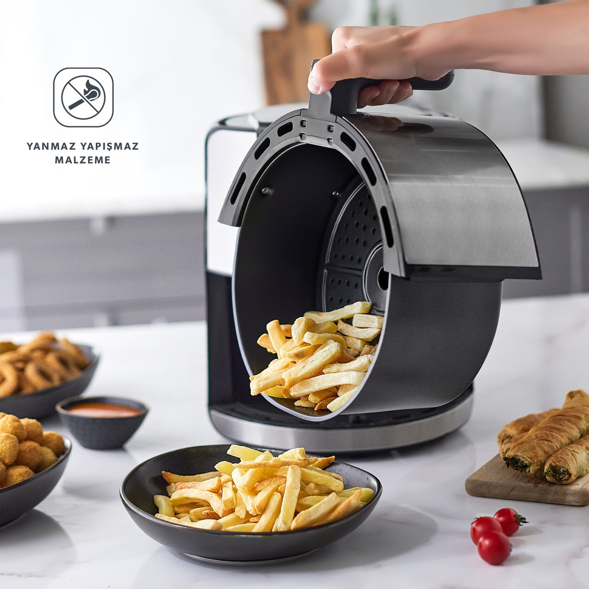 Homend Airfryday 2502H 8 Farklı Program Inox Airfryer