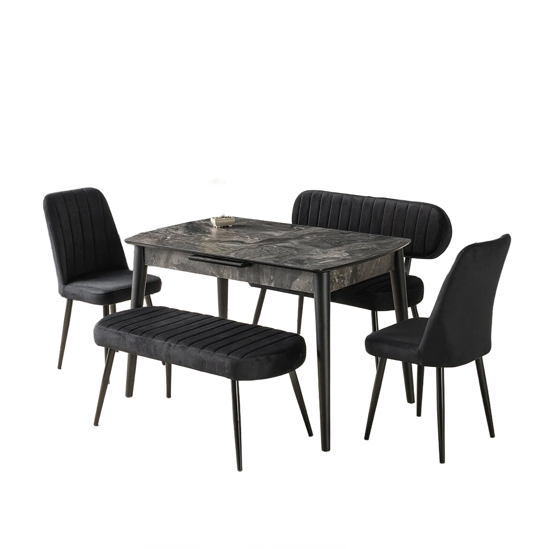 Venüs Banklı Takım 80x120 cm Siyah