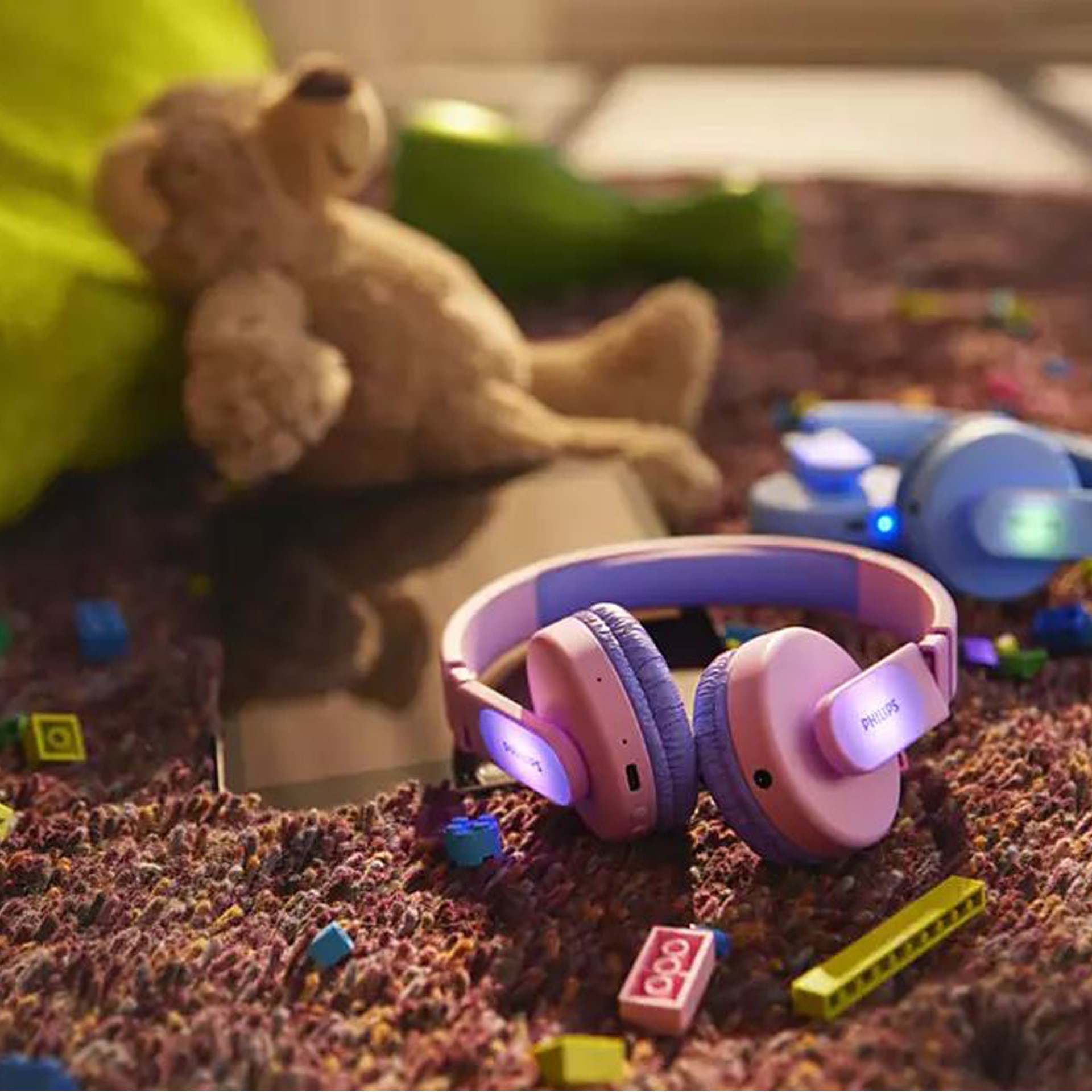 Philips TAK4206BL 85DB Mavi Kablosuz Kulak Üstü Çocuk Kulaklığı