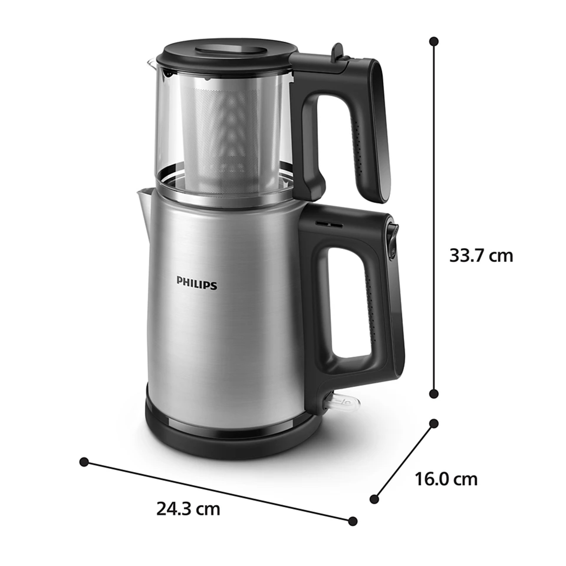 Philips HD7350/00 Çelik Üstü Cam Çay Makinesi
