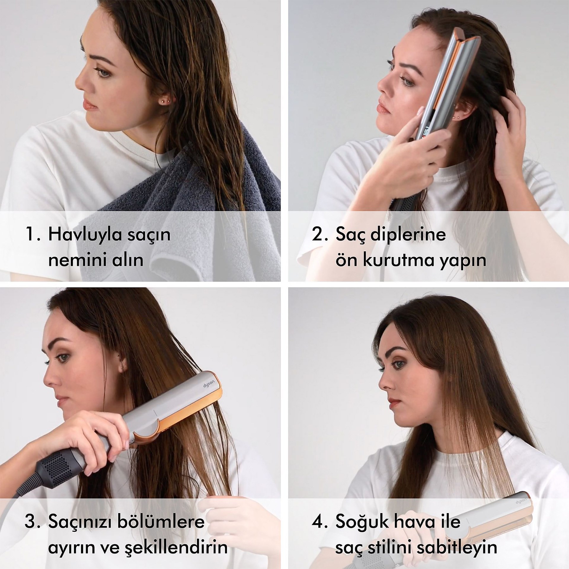 Dyson Airstrait™ Saç Düzleştirici Seramik Pembe (Anlaşmalı Kredi Kartlarına Peşin Fiyatına 6 Ay Taksit)