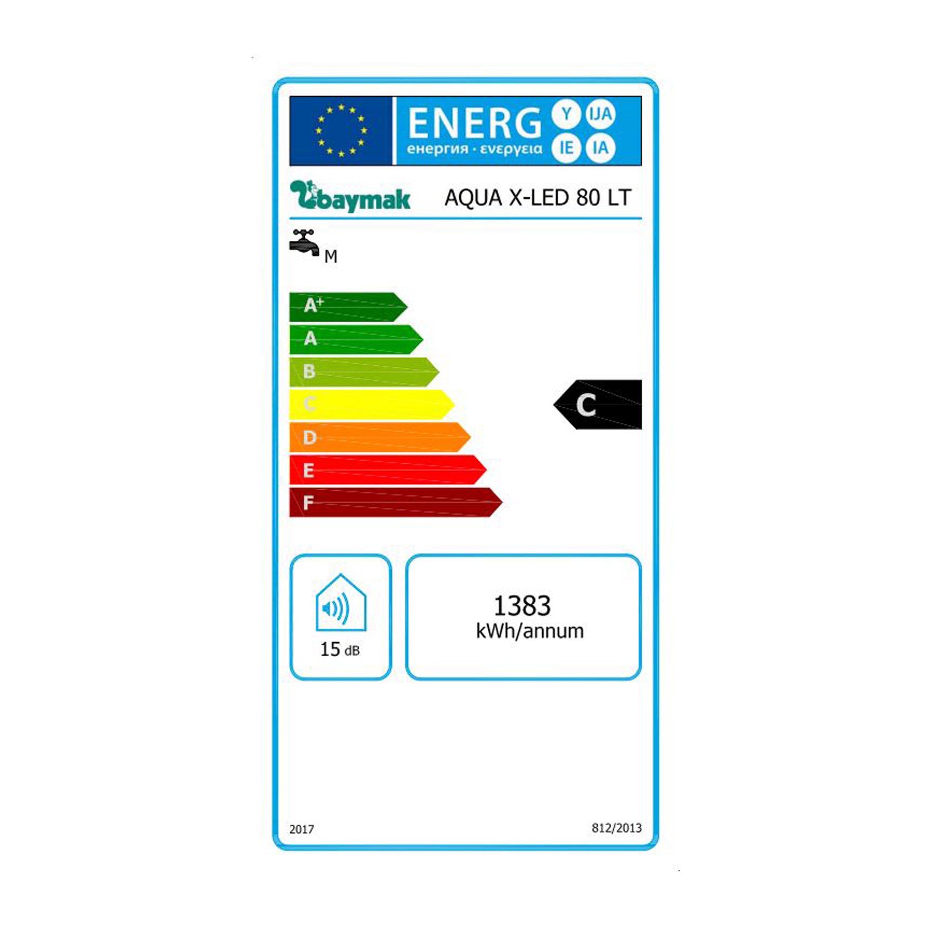 Baymak Aqua X-led Priz. 80 lt Termosifon
