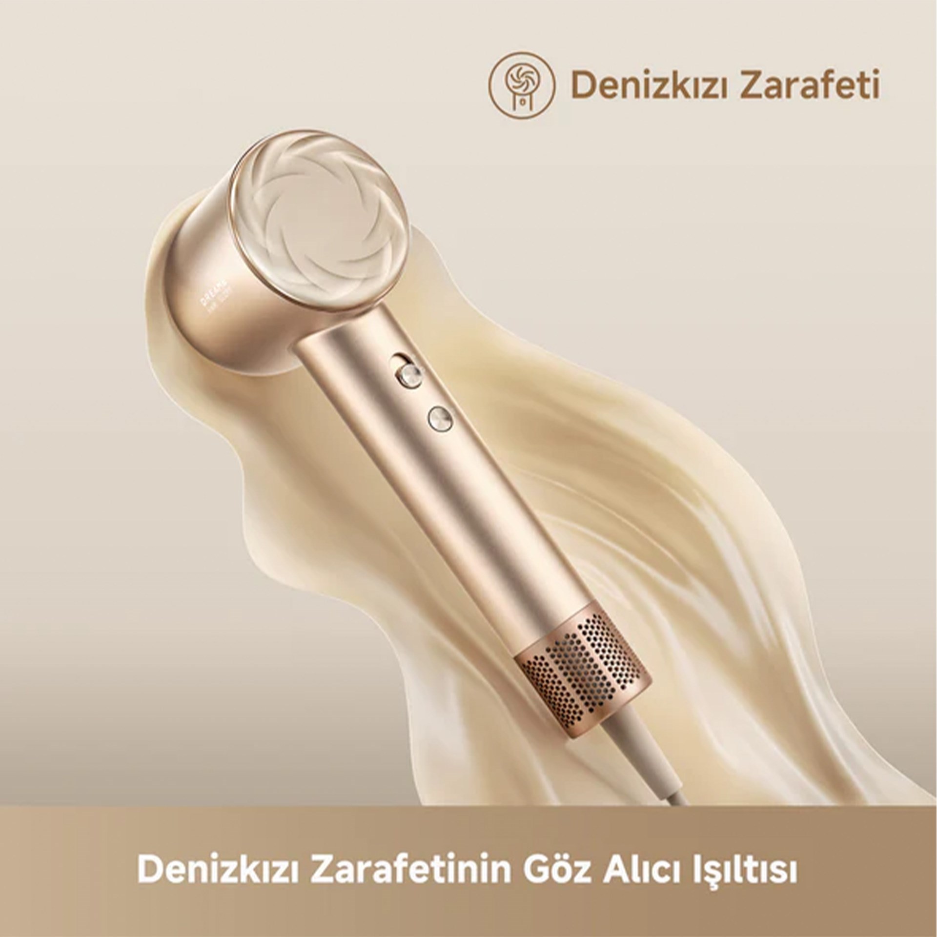 Dreame Glory Mix Gold Saç Kurutma Makinesi Golden