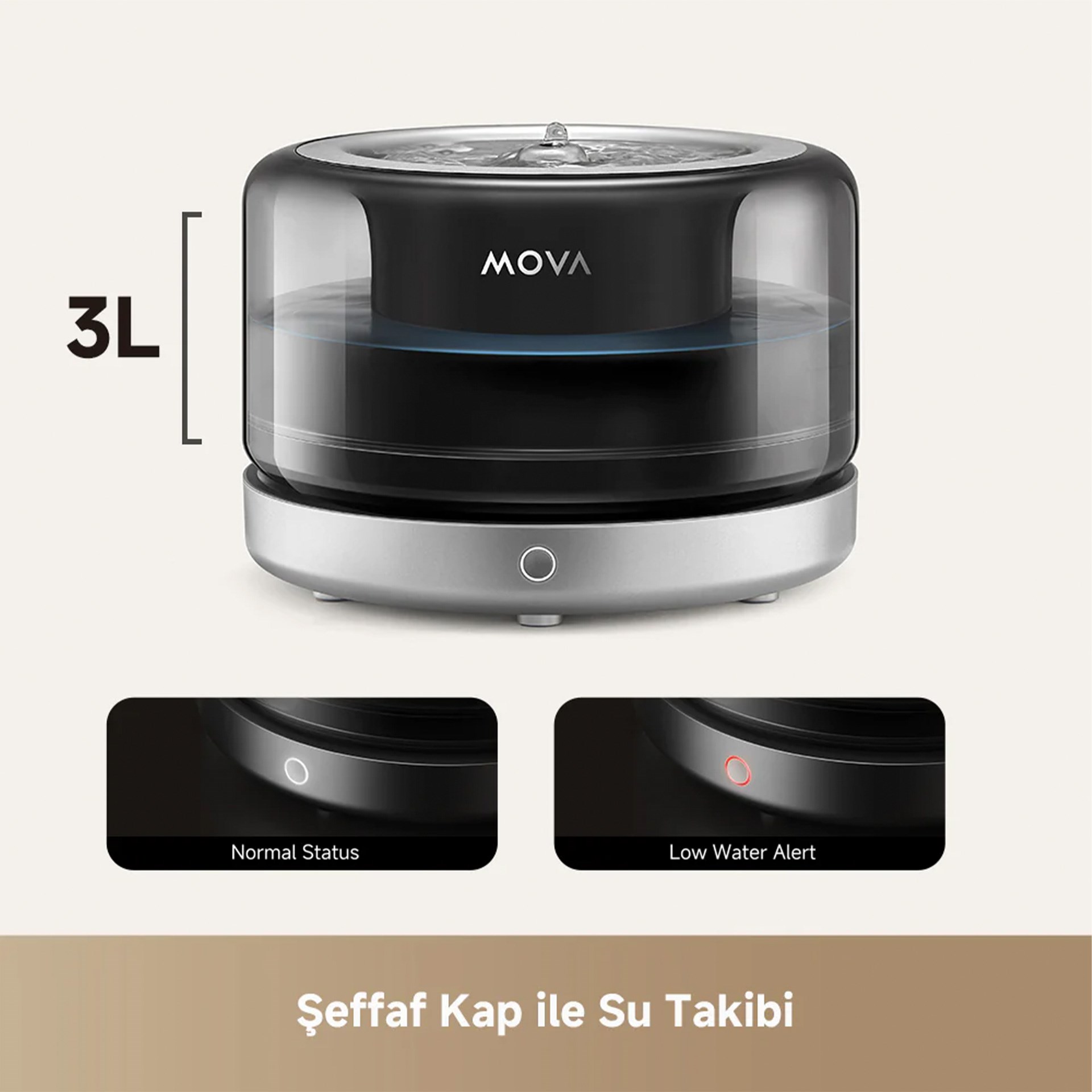 Mova WF20 Pro Evcil Hayvan Su Pınarı