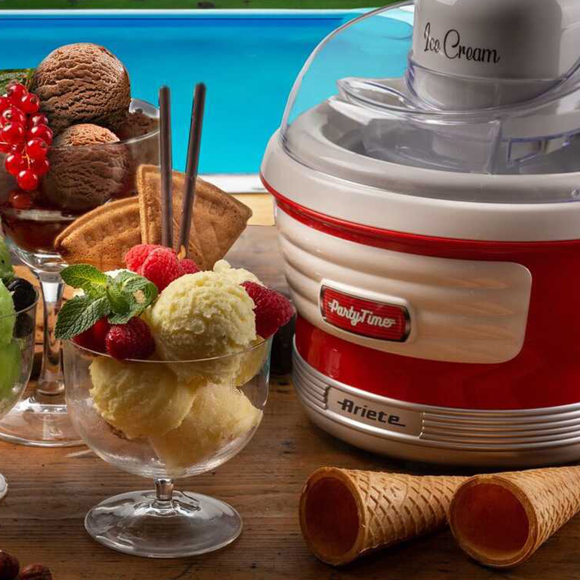 Ariete Party Time Dondurma Makinesi Kırmızı