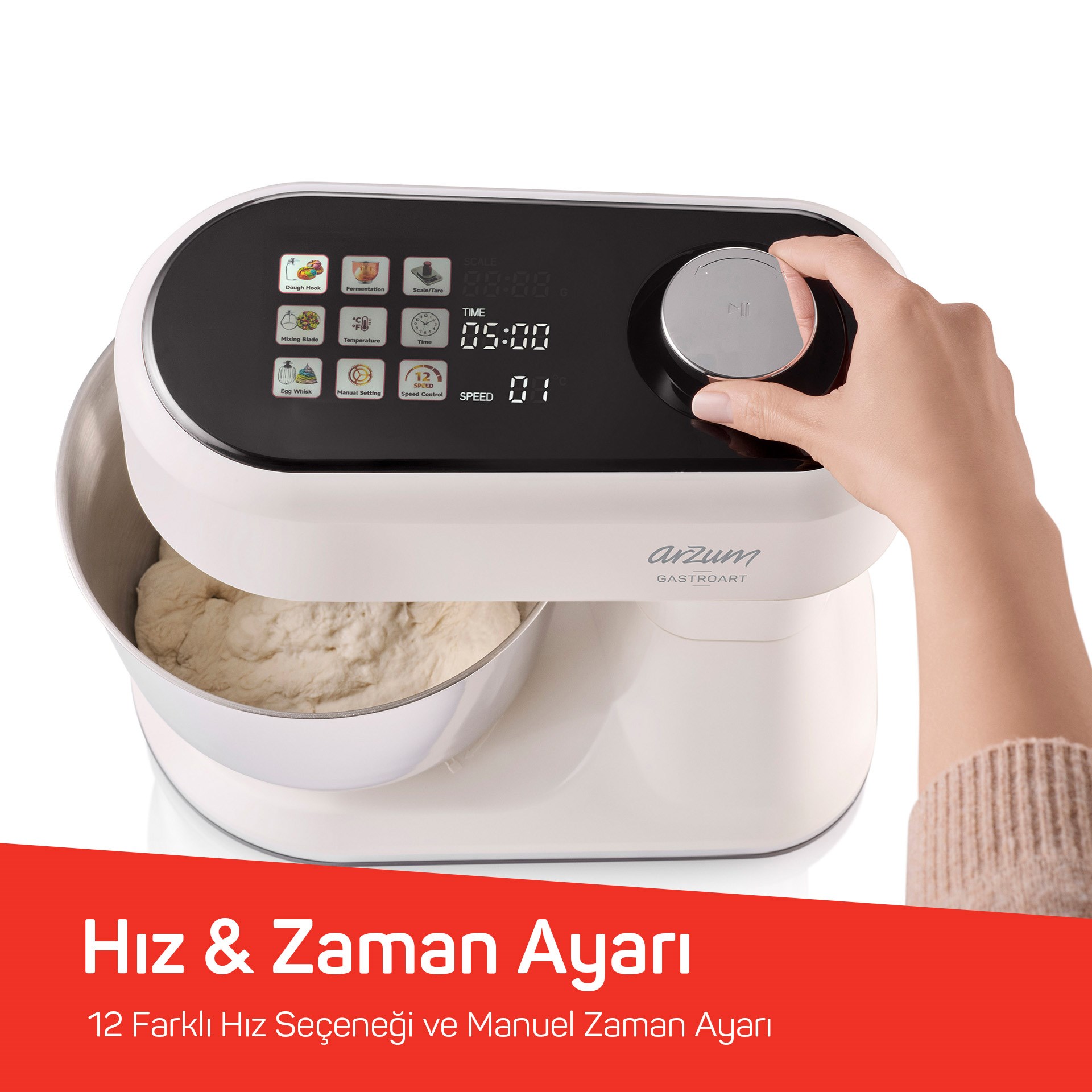 Arzum Gastroart Stand Mikser Krem