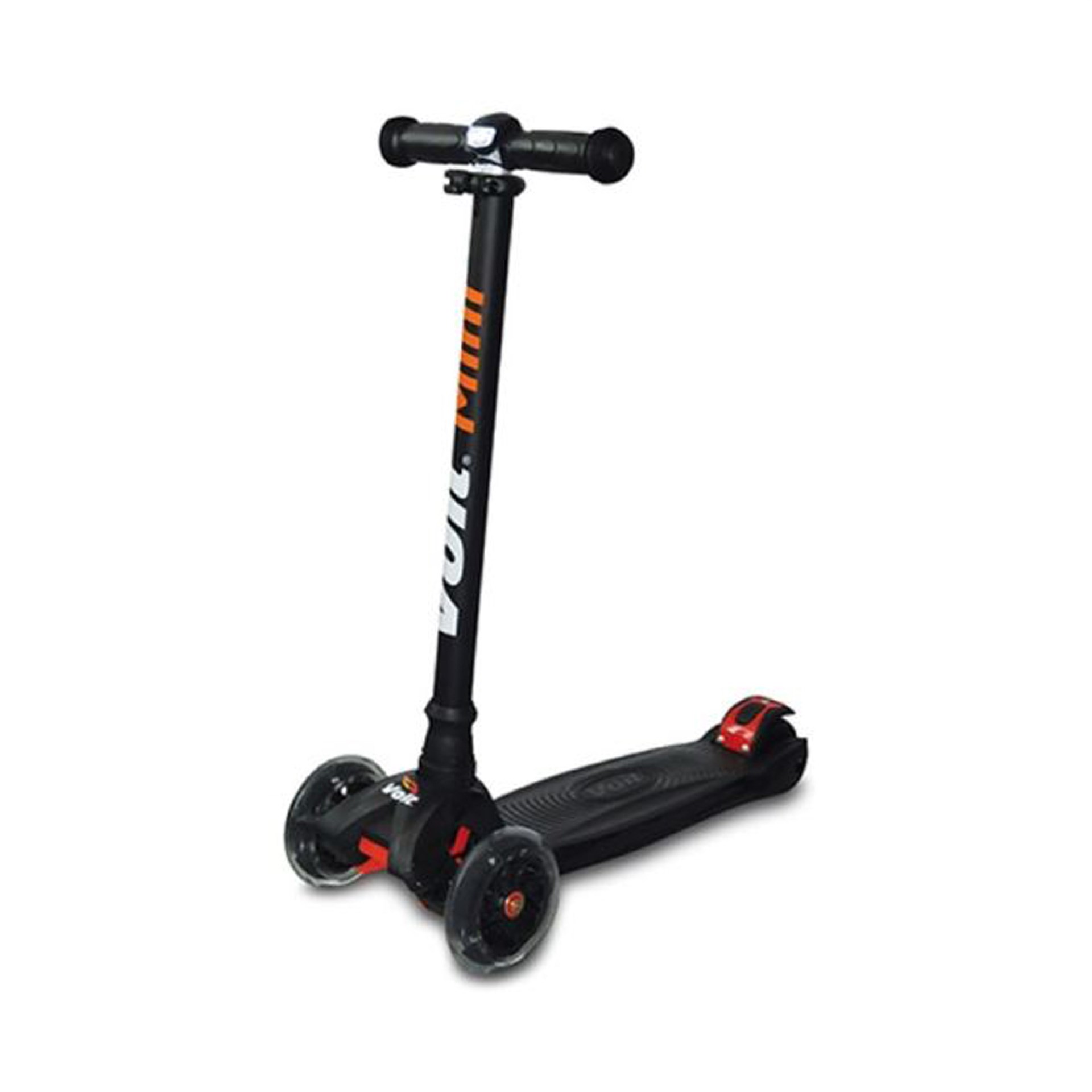 Voit 218C Işıklı Geniş 3 Teker Siyah Scooter