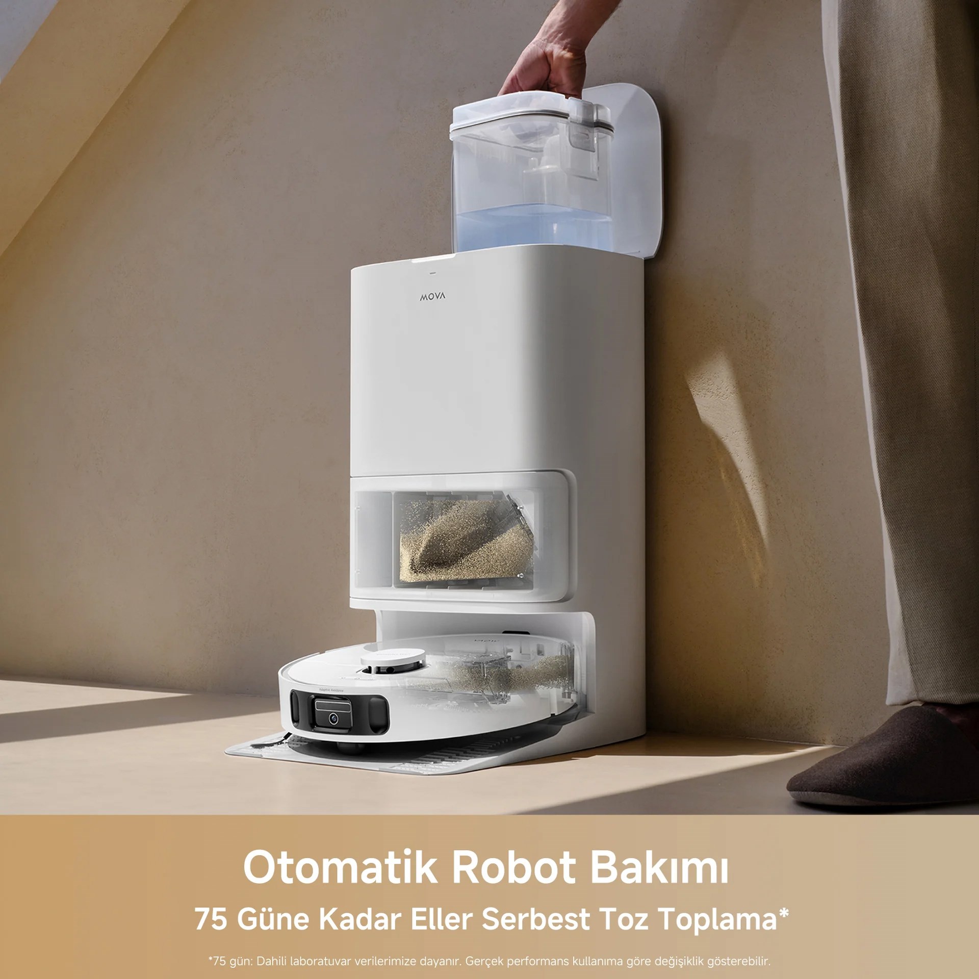 Mova E40 Ultra Robot Süpürge Beyaz